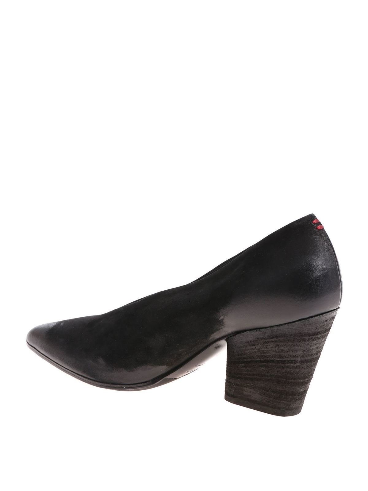 Halmanera - Handmade black Rouge01 shoes - مجلسی پاشنه 3 سانتی -  ROUGE01BANDOLERONERO