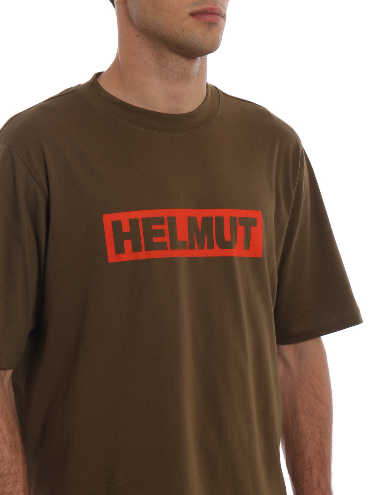 T-shirts Helmut Lang - Logo print army 
