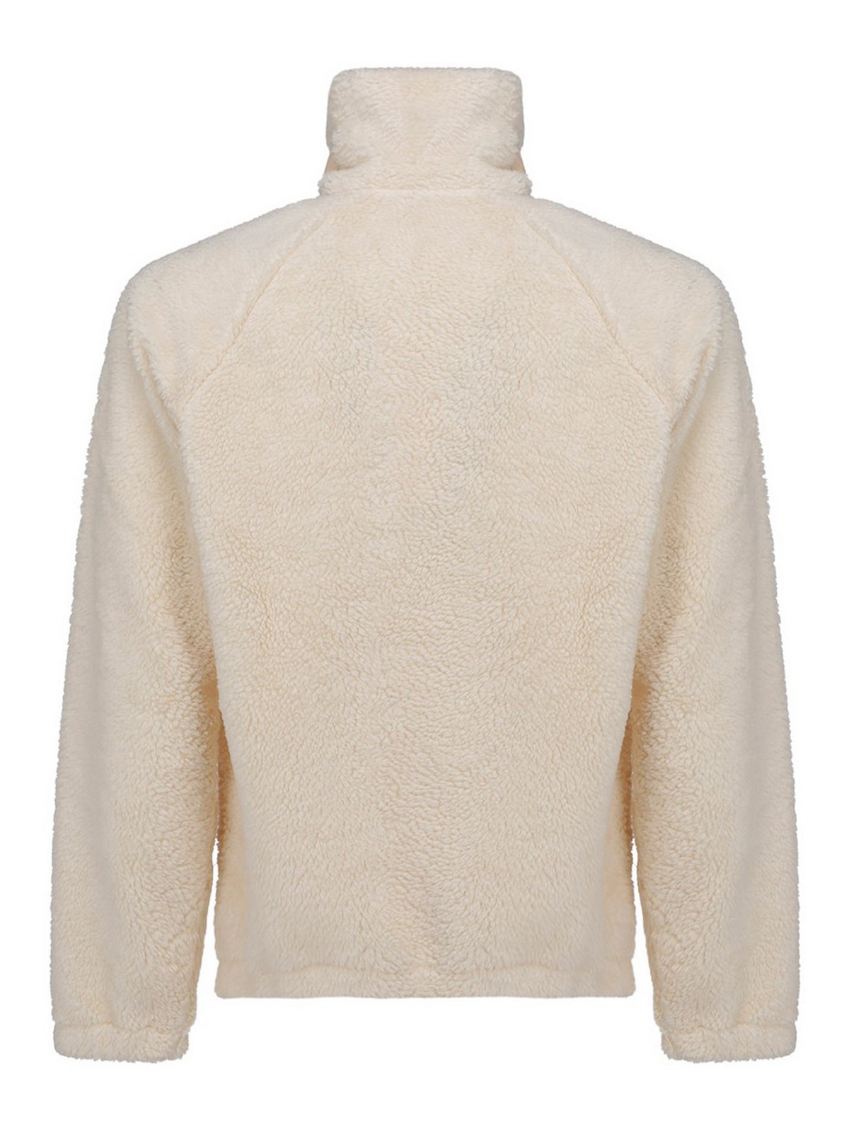 White shaggy fleece sweatshirt 