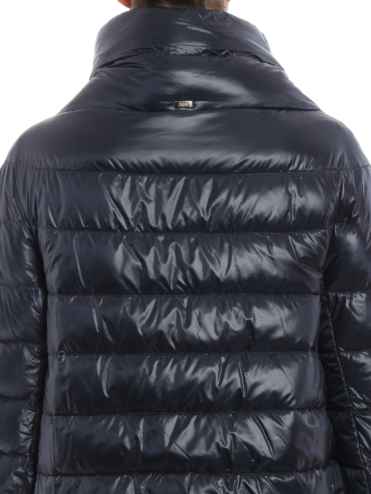 Padded jackets Herno - Aminta blue nylon padded jacket - PI0043DIC120179225