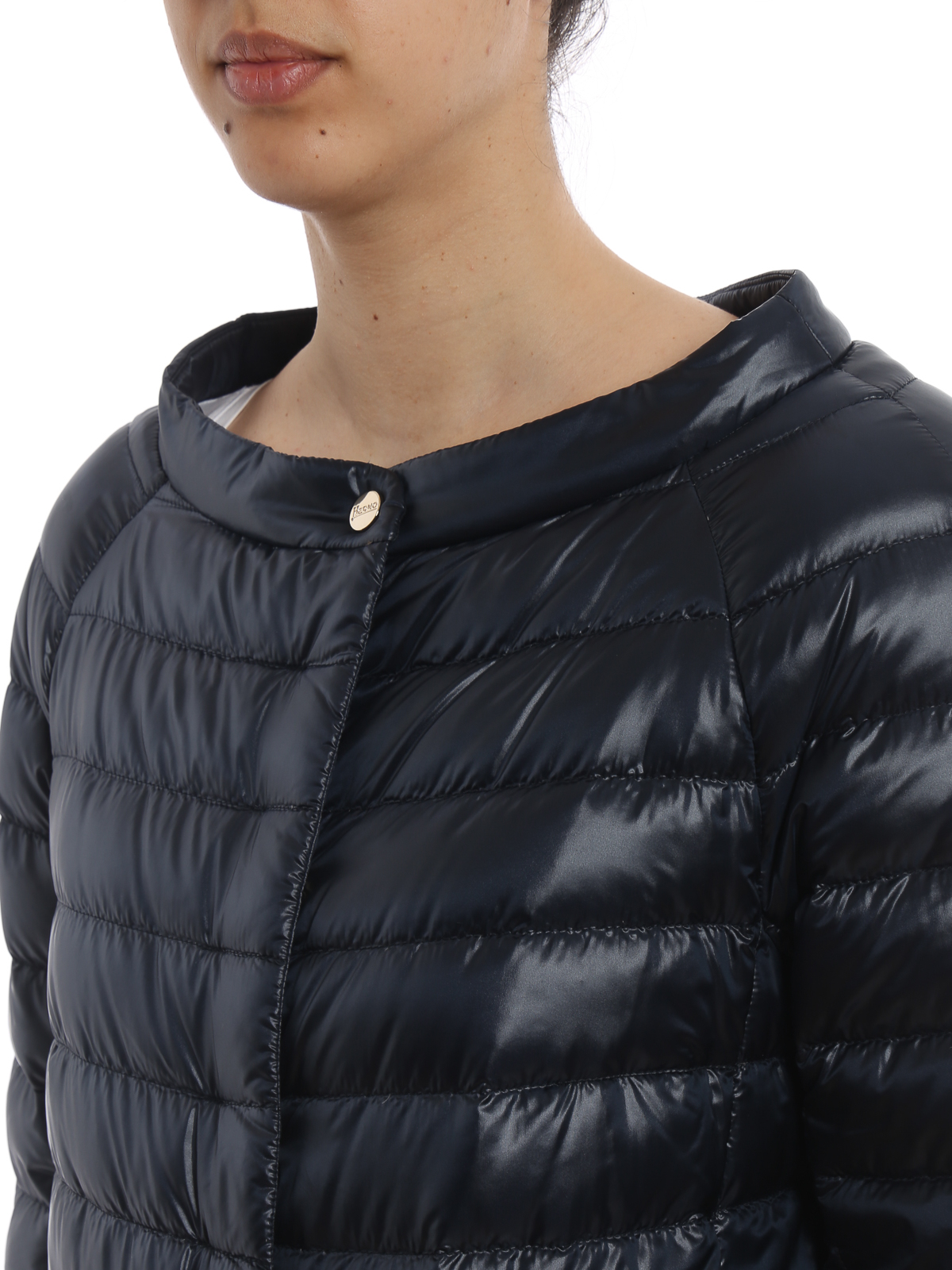 herno cropped down puffer jacket