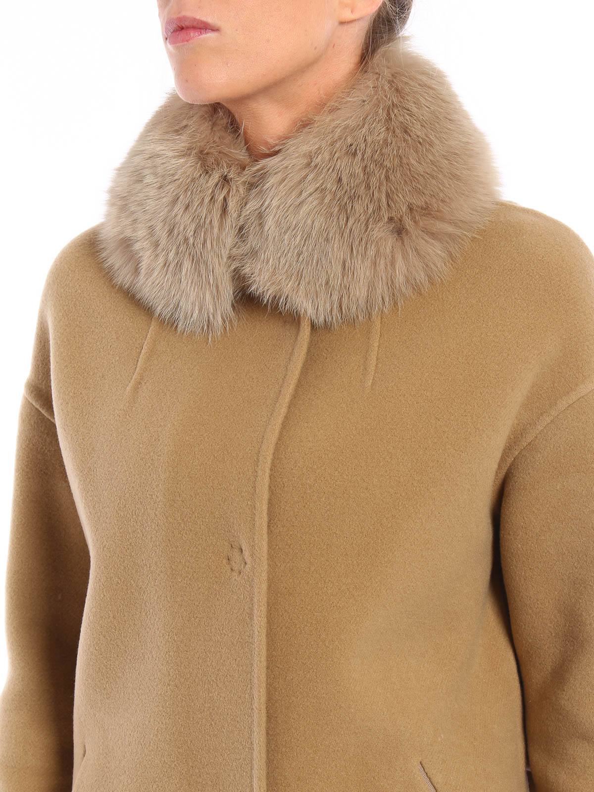 Coats de Herno de color Marrón Mujer Ropa de Abrigos de Abrigos cortos 
