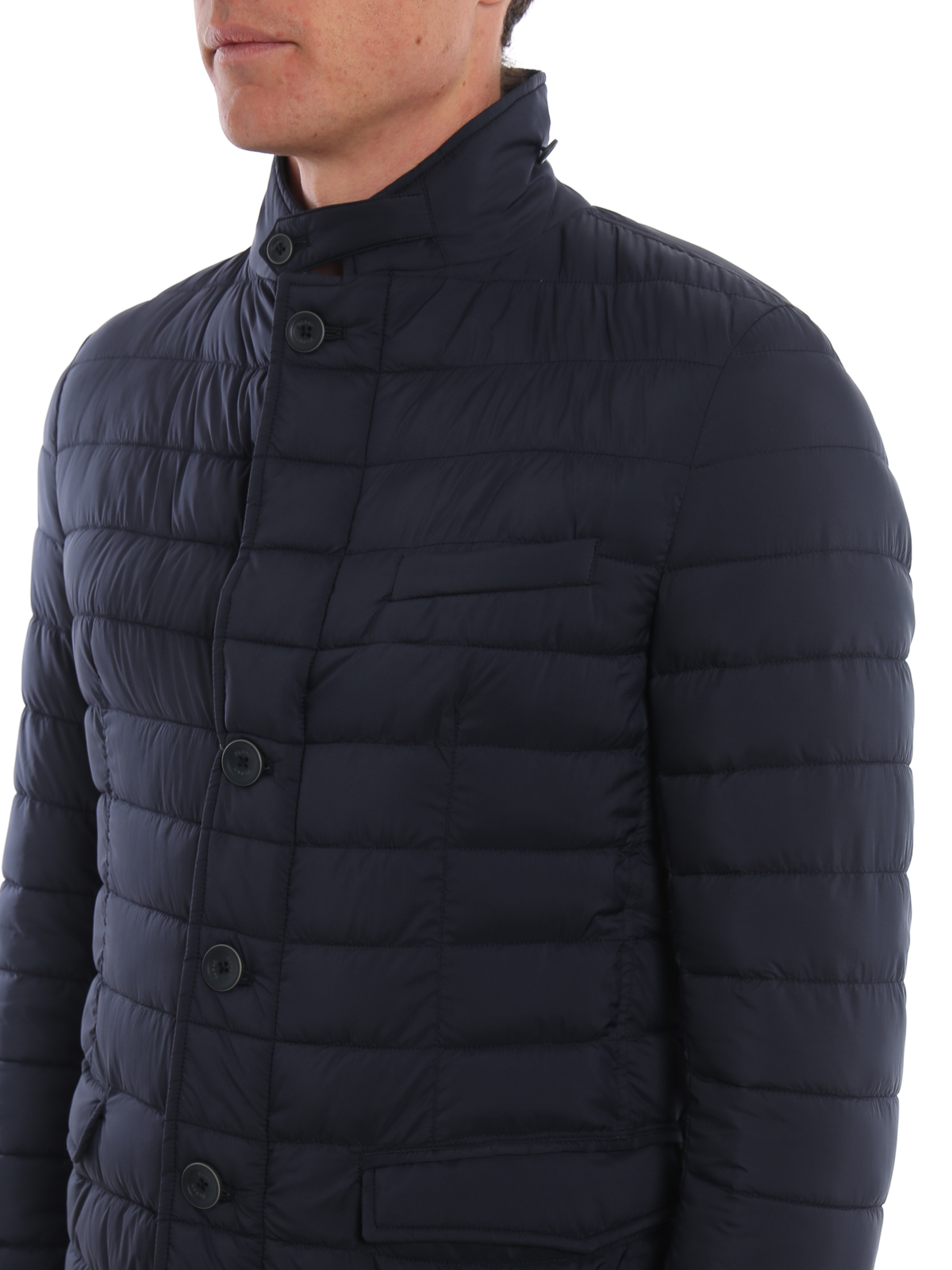 Padded jackets Herno - Il Giacco dark blue padded jacket ...