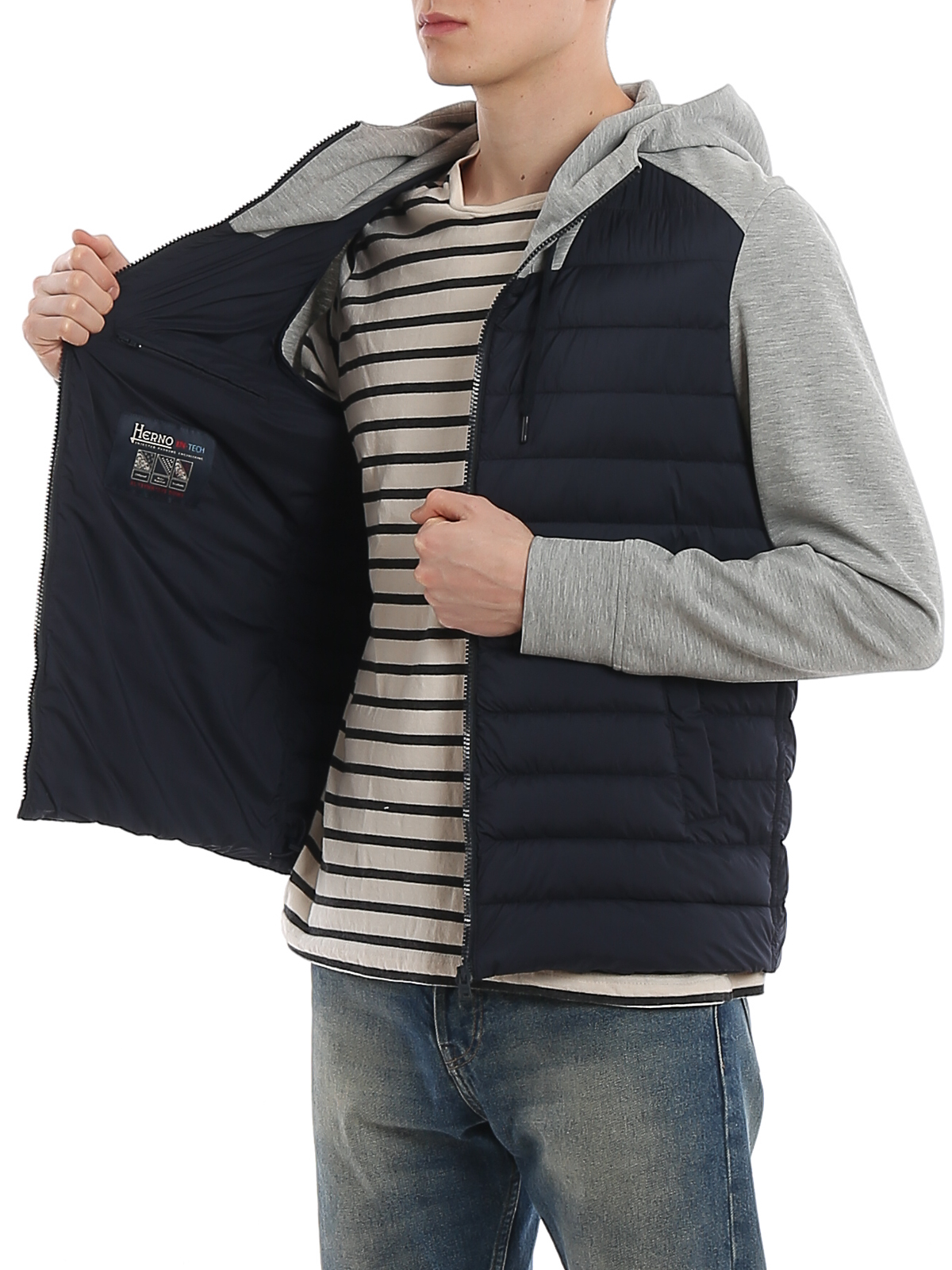 puffer vest with sleeves