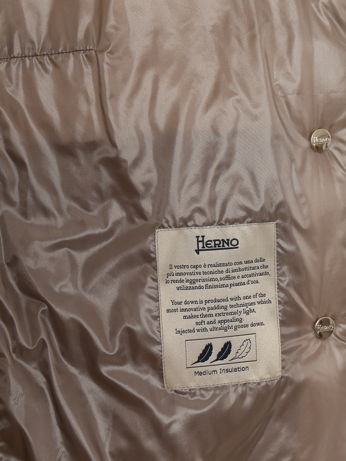 Padded jackets Herno - Sofia pearly grey padded jacket - PI0046DIC120172600