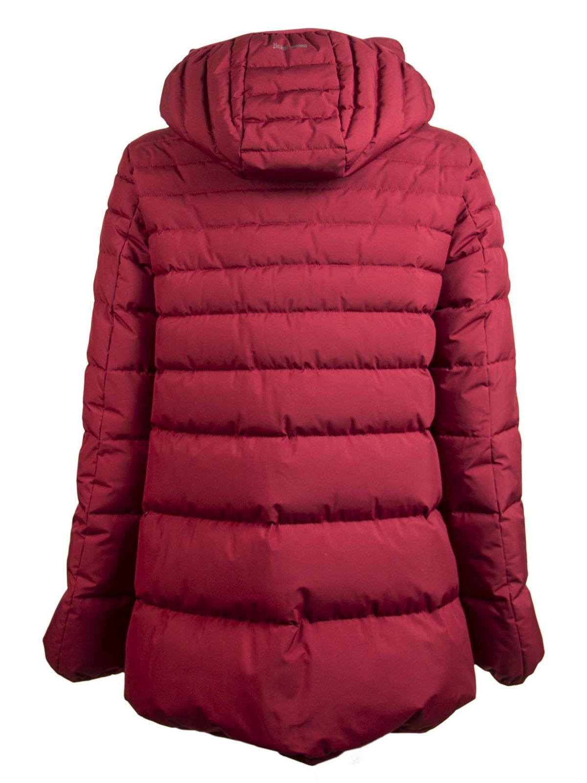 Herno - Laminar down jacket in red - padded coats - PI079DL111066901