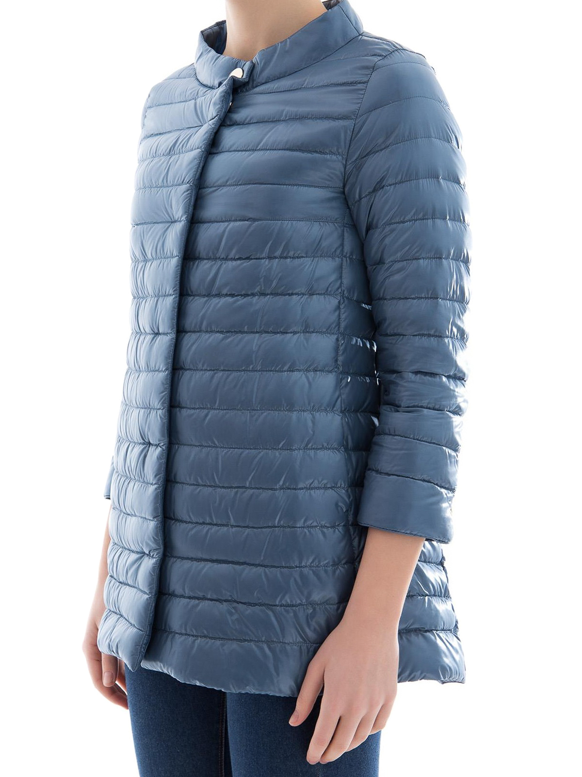 Padded coats Herno Ultralight light blue puffer coat PI0767D120179008