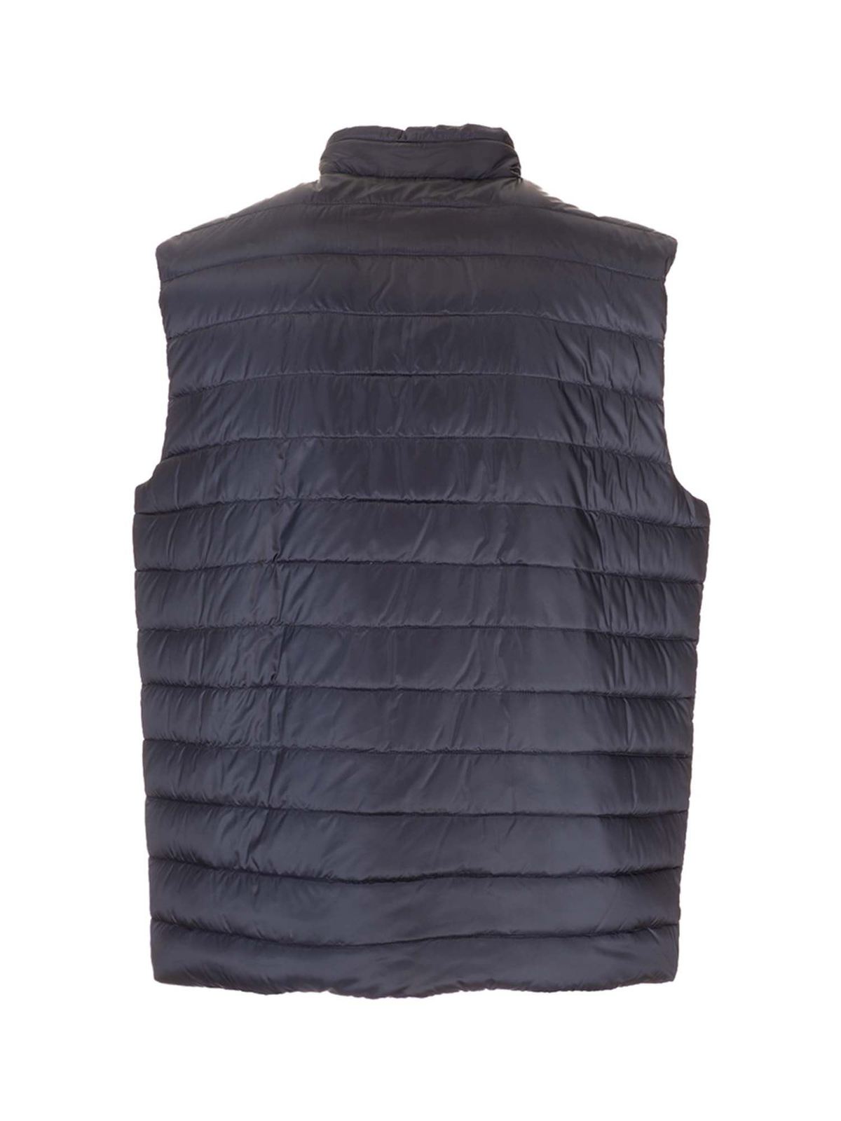 Herno - Reversible down vest in blue - padded jackets - PI0537U120209200