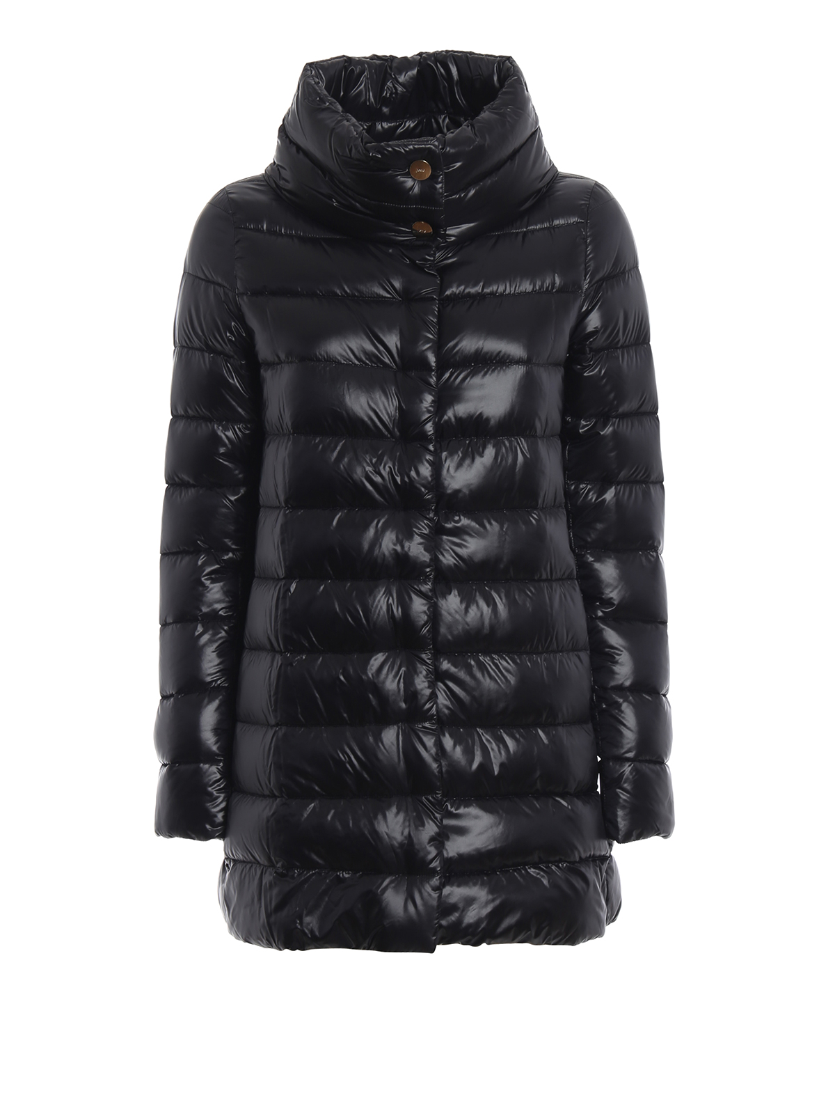 Herno - Amelia black ultralight down coat - padded coats ...