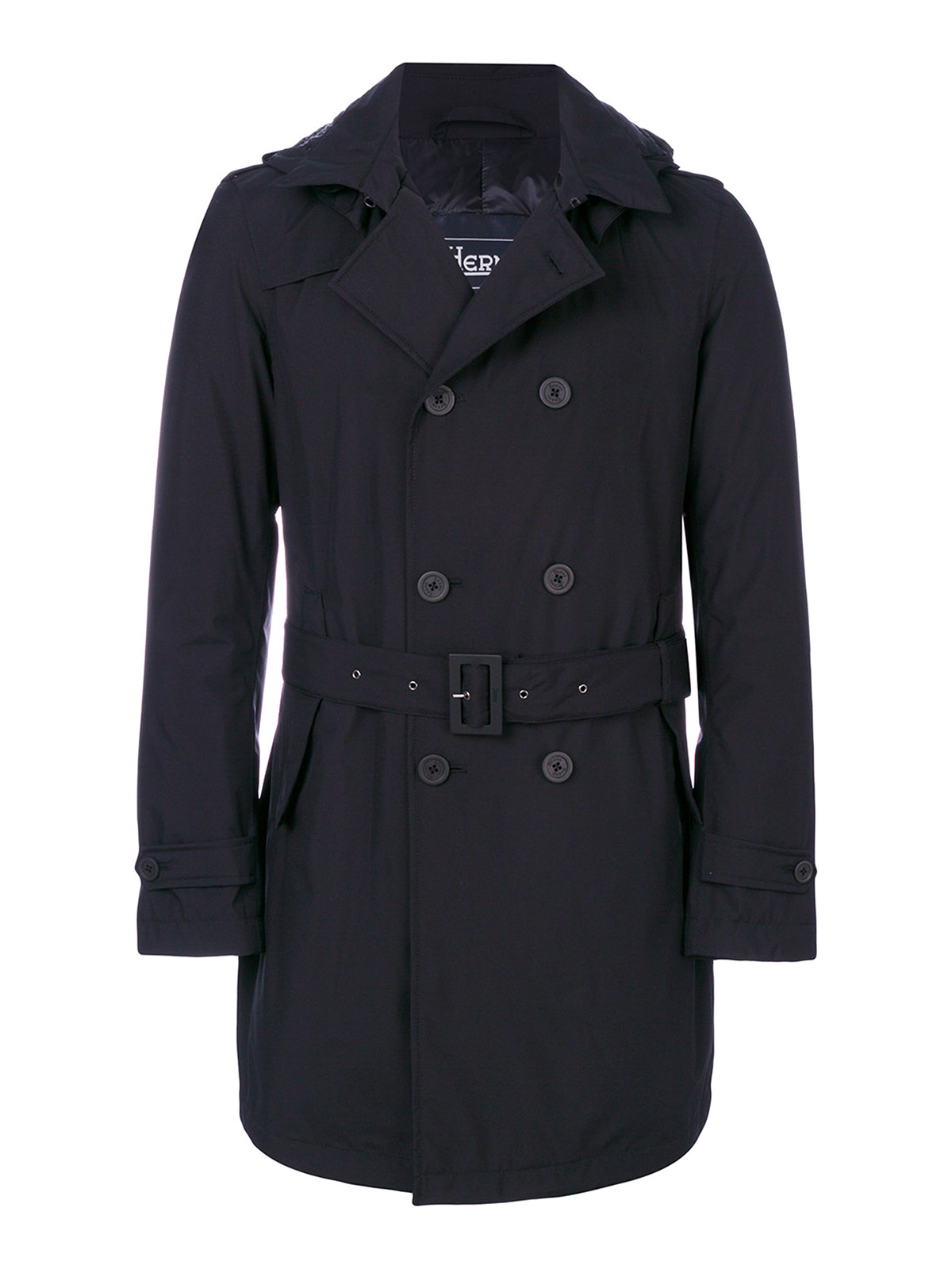 Herno - Padded double-breasted trench coat - padded coats ...
