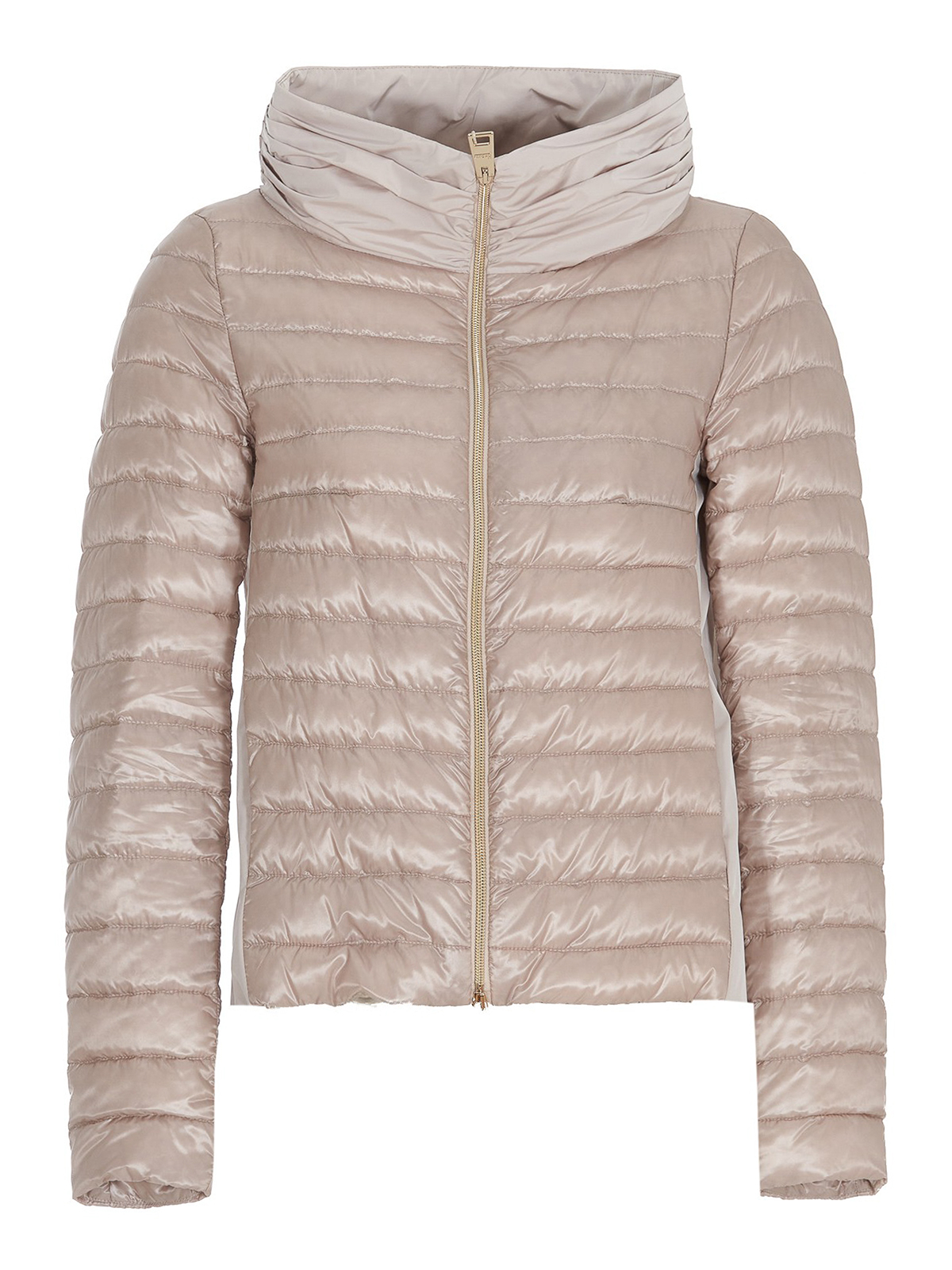 Herno Asymmetric Puffer Jacket In Light Pink | ModeSens