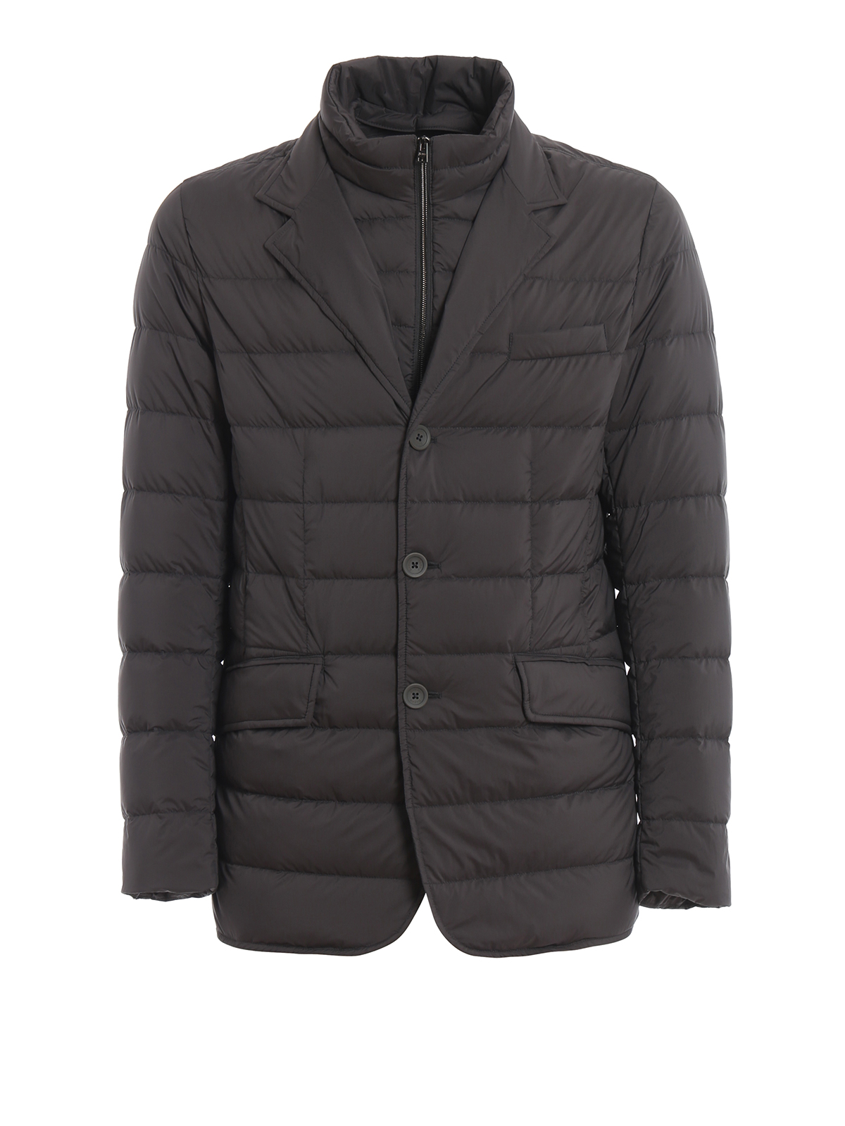Herno - La Giacca dark grey padded blazer - padded jackets ...