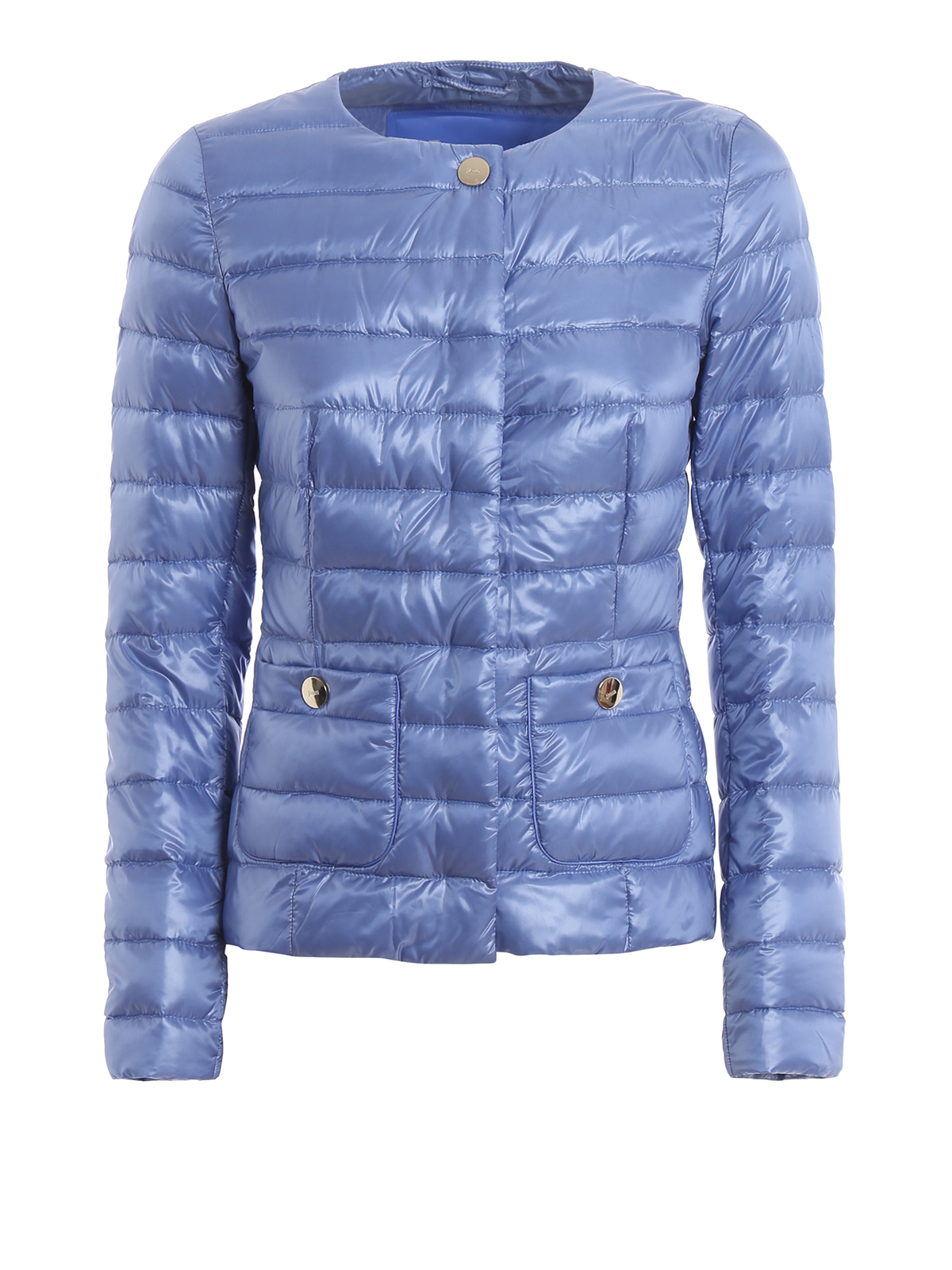 Padded jackets Herno - Lilac crewneck puffer jacket - PI0595D120174510