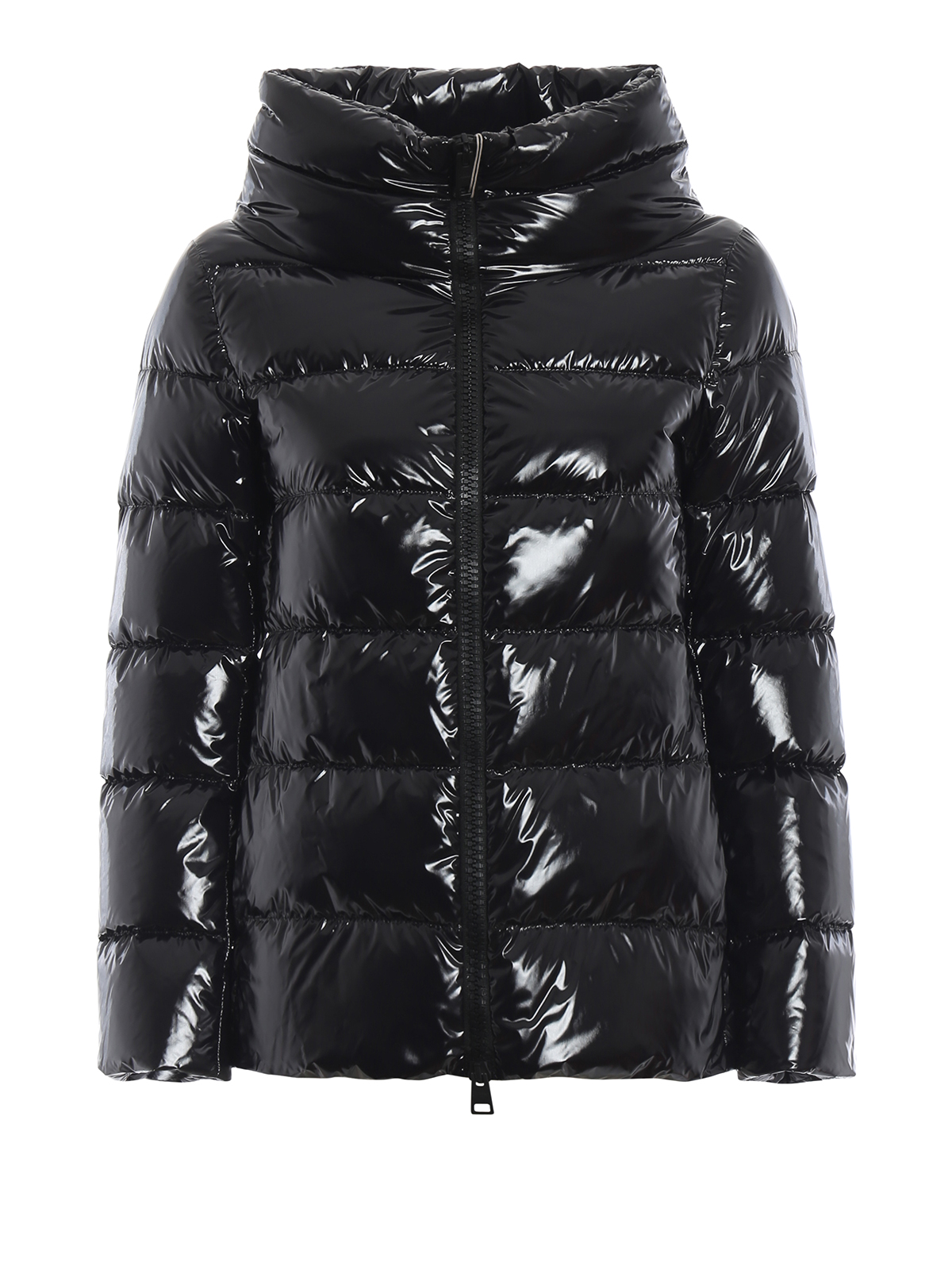 Padded jackets Herno - Patent black puffer jacket - PI0837D122209300