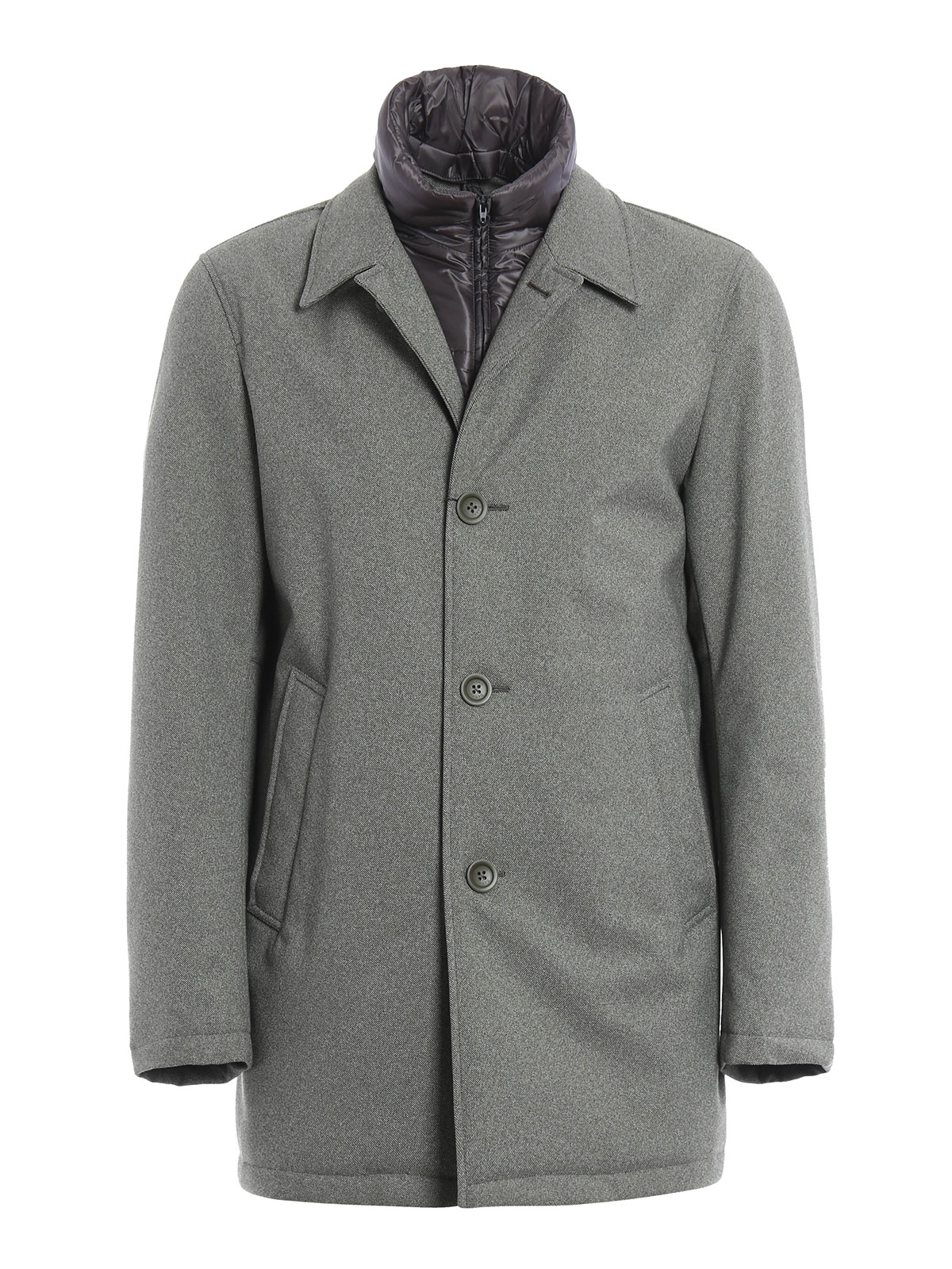 Herno ショートコート メンズ グレー ショートコート Im0116u