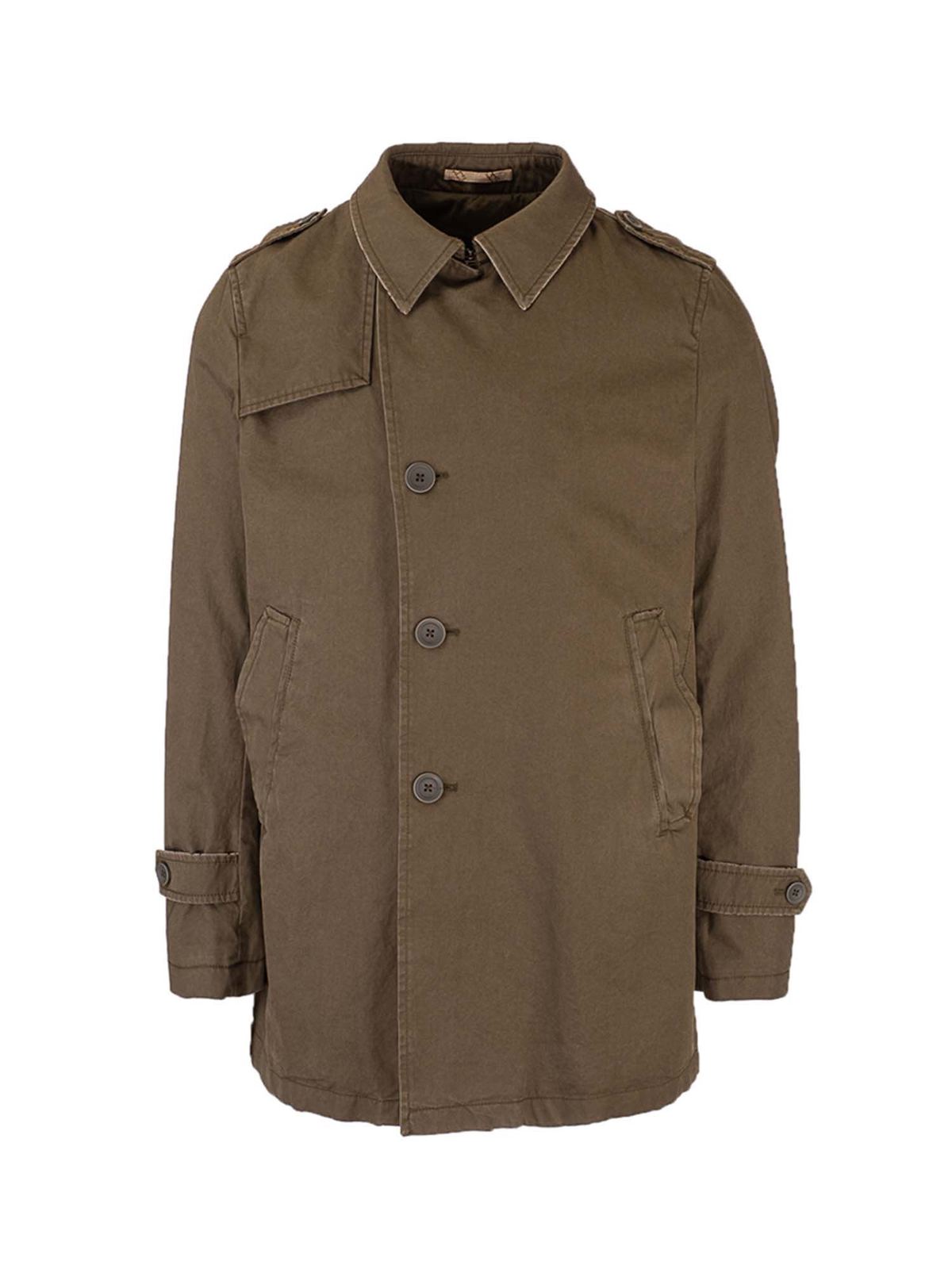 Herno トレンチコート 緑 トレンチコート Pe0021u