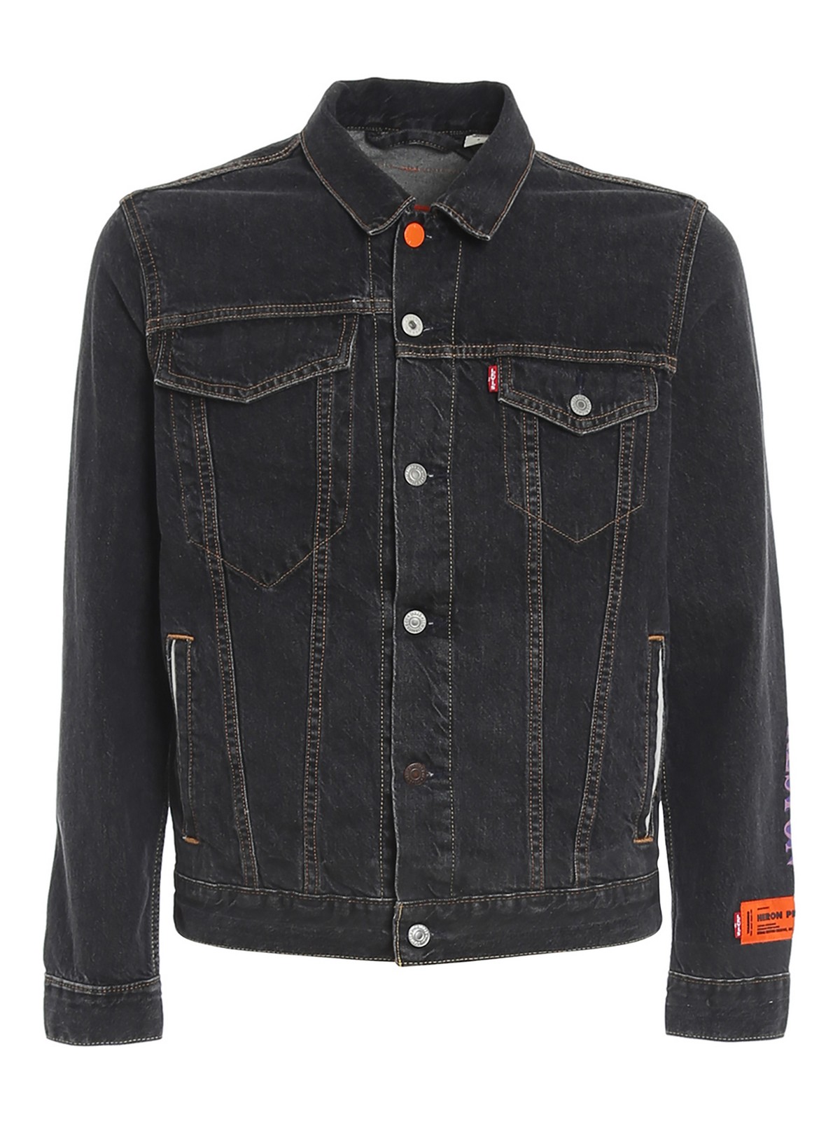 Denim jacket Heron Preston - Washed denim jacket - HMYE006S209260238988