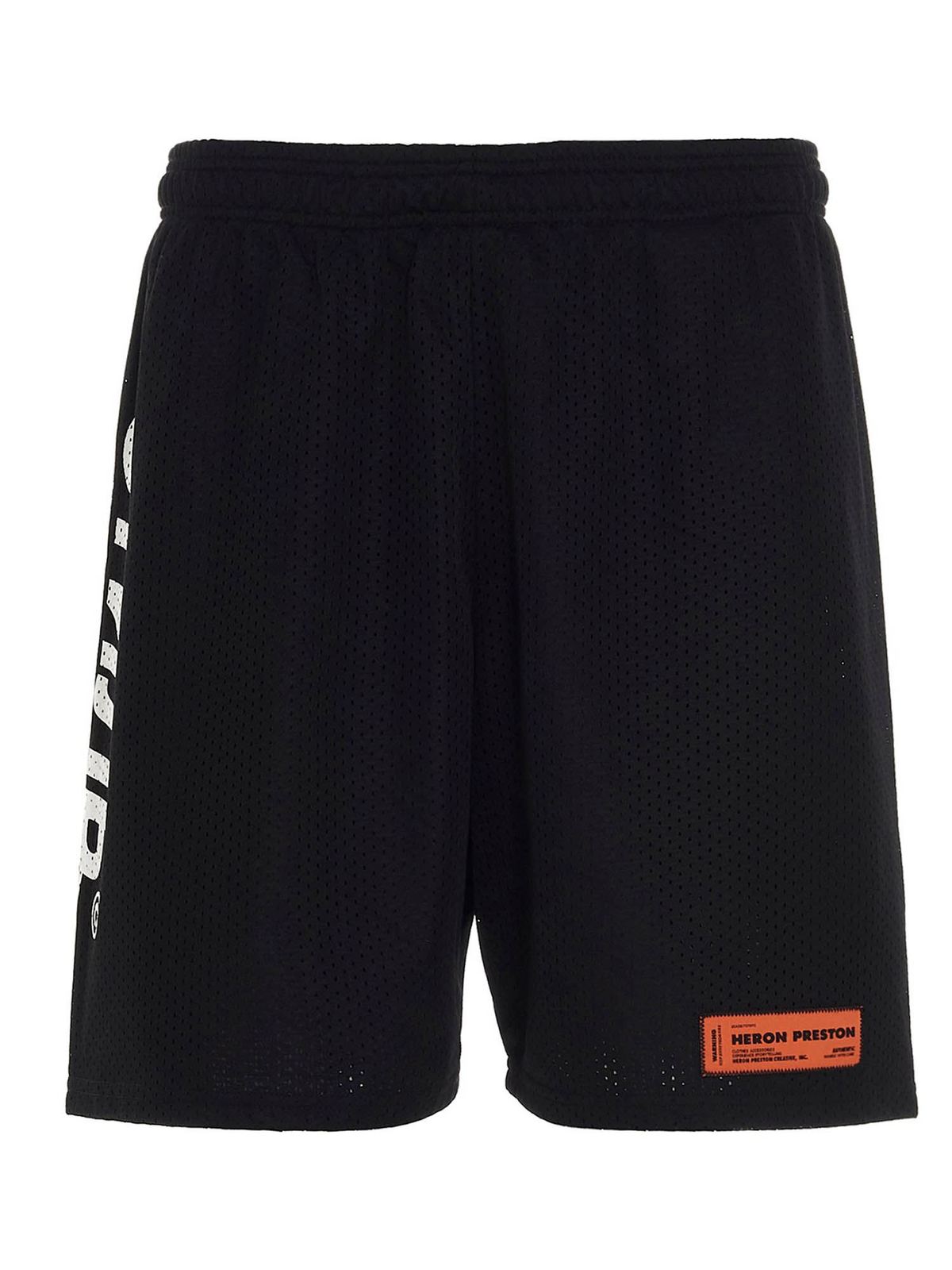 Shorts Heron Preston - Basketball Logo Shorts in black ...