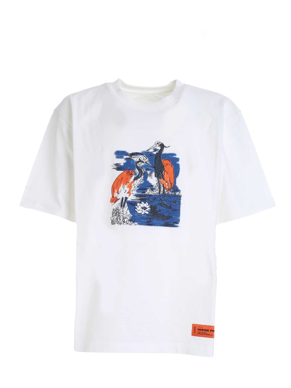 Heron Preston - Embroidered logo t-shirt in white - t-shirts ...