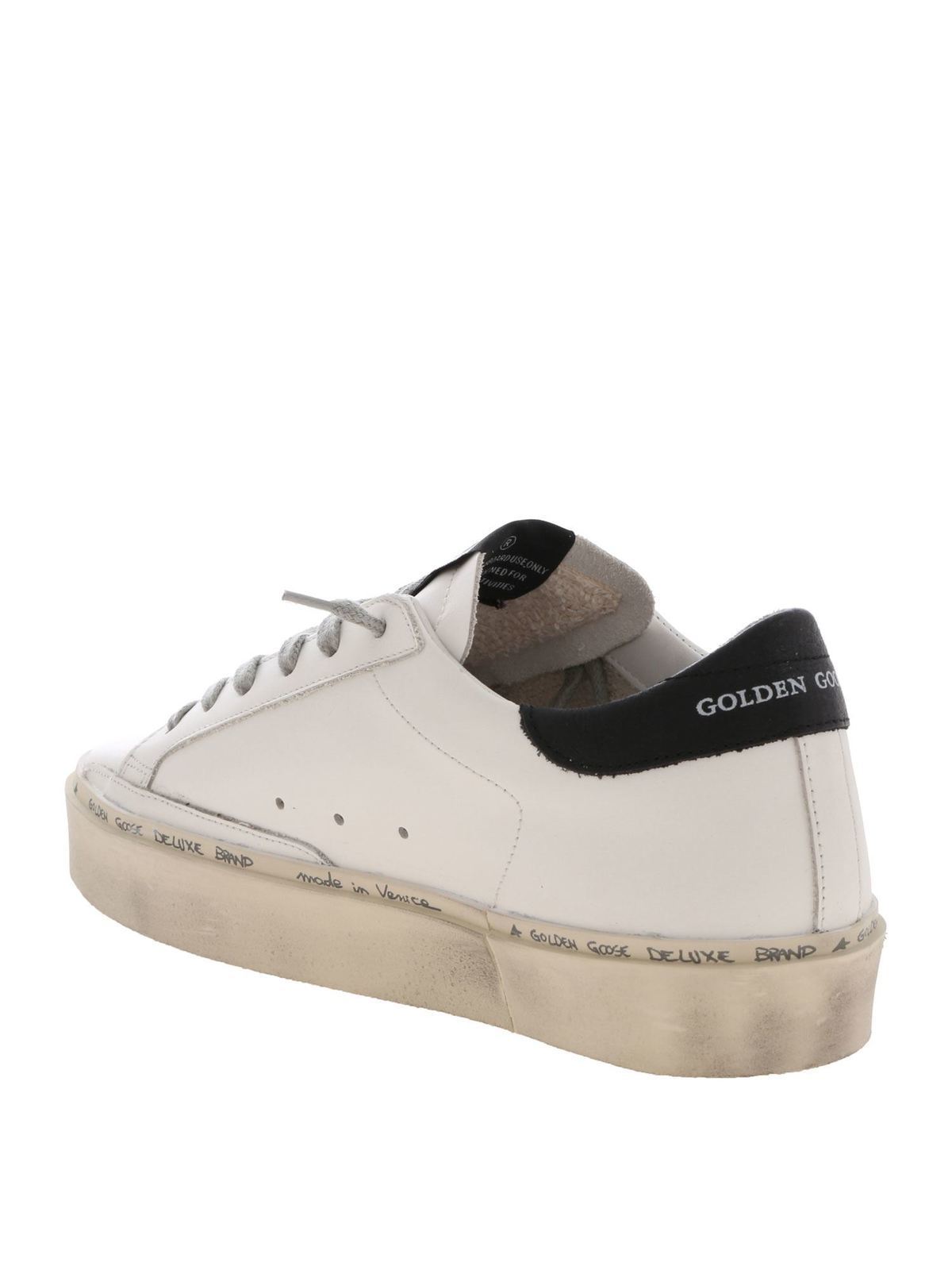golden goose white platform sneakers