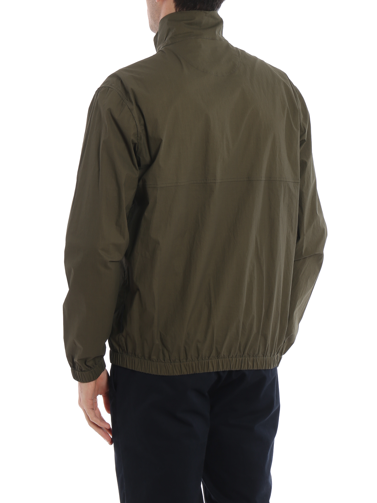 high collar windbreaker