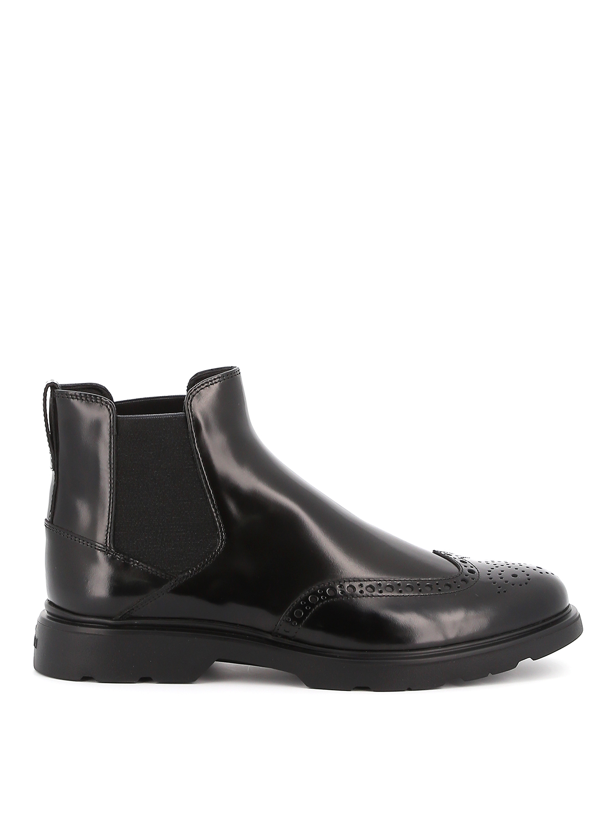 Hogan Route Chelsea Boots In Black