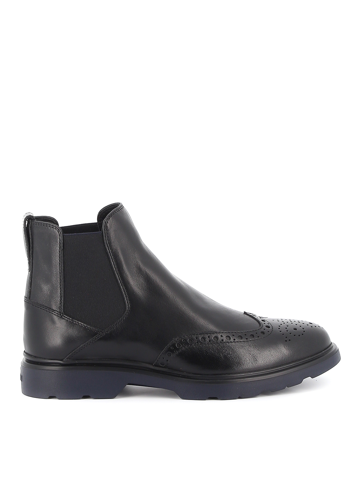 Ankle boots Hogan - Route leather Chelsea boots - HXM3930BZ80LDVB999