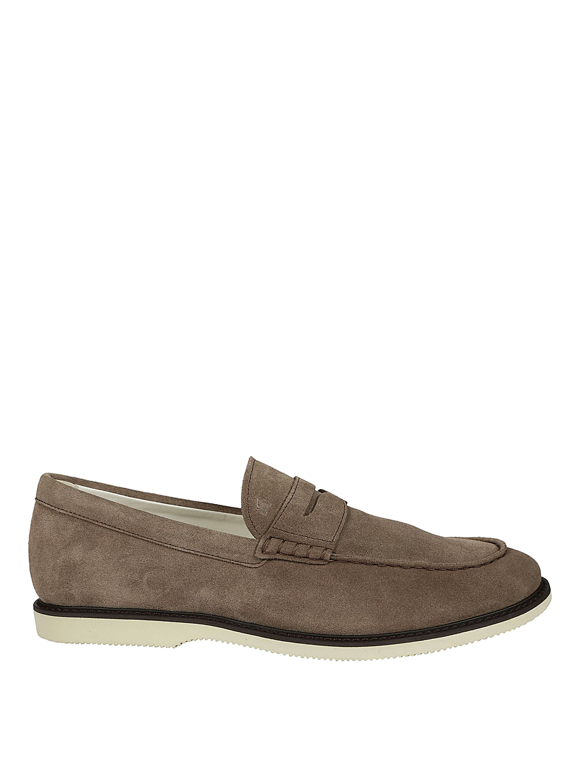 Loafers & Slippers Hogan - Light brown suede loafers - HXM3120R732HG0S413