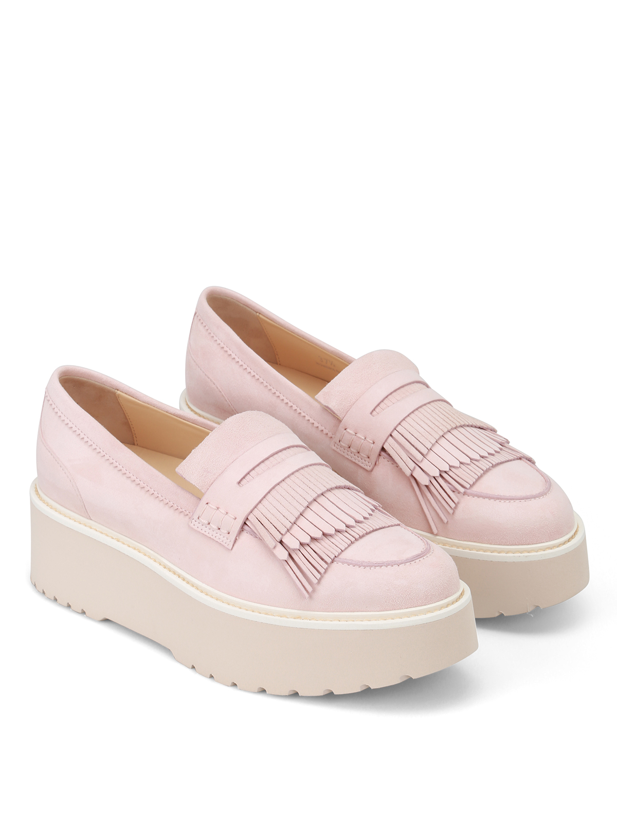 pink loafers