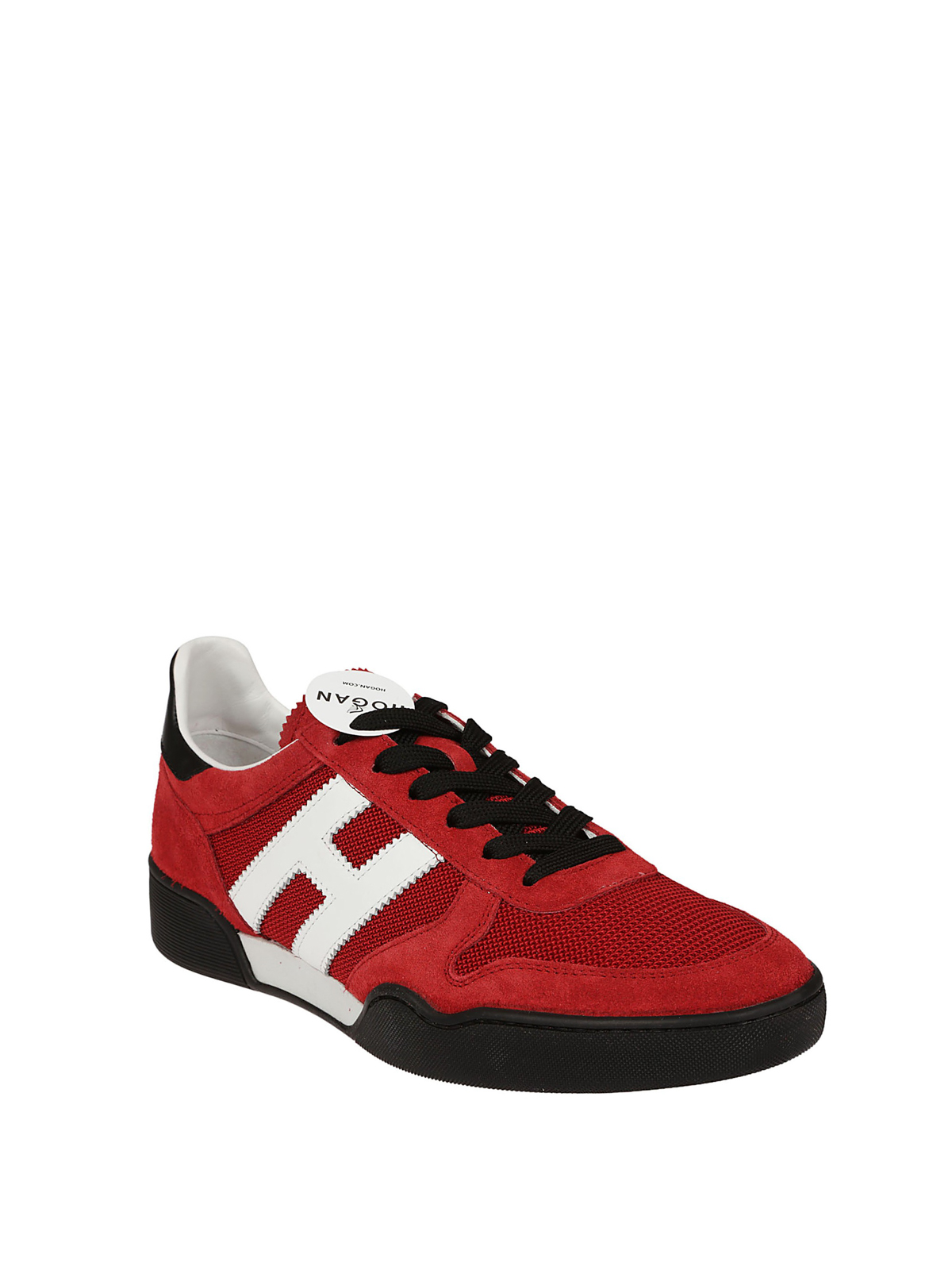Hogan - Sneaker H357 rosse in suede e rete - sneakers - HXM3570AC40IPJ879Y