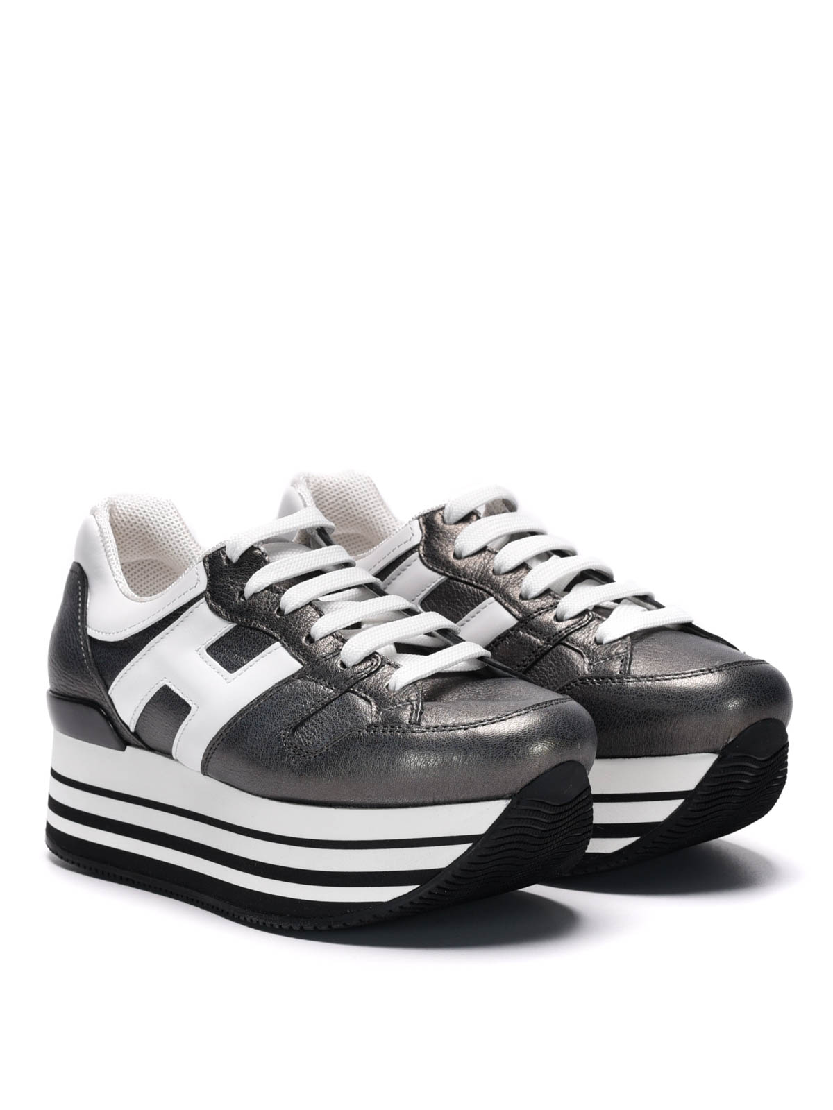 Hogan - Sneaker maxi H222 in pelle - sneakers - HXW2830T541C7A422G