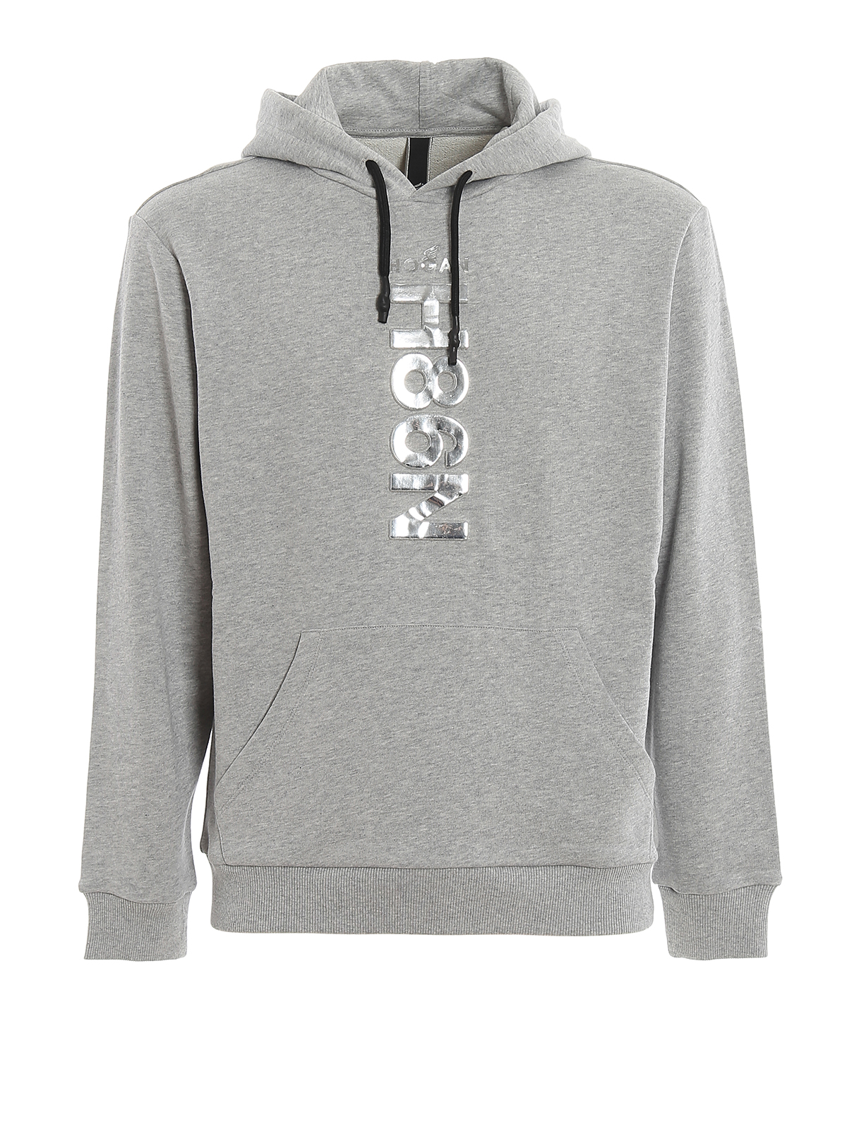 Sweatshirts & Sweaters Hogan - Mirrored relief logo hoodie ...