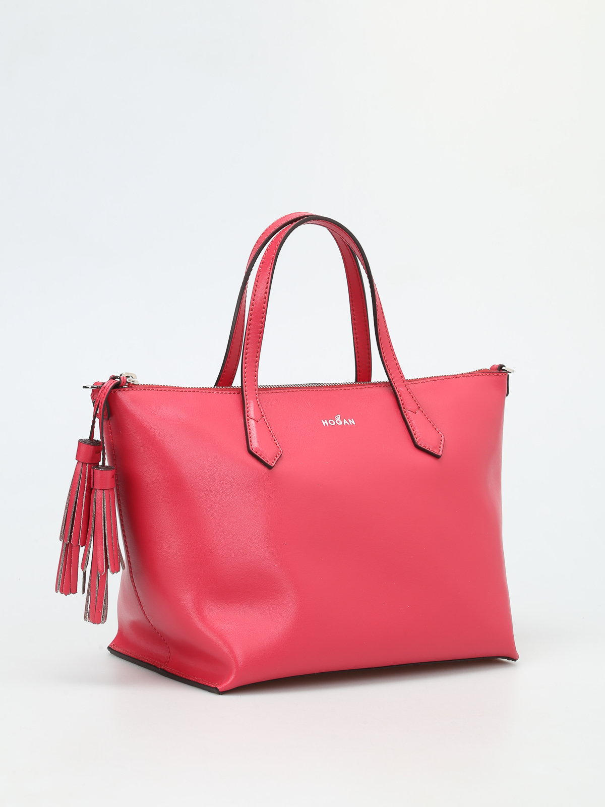Leather top zip small tote by Hogan - totes bags | iKRIX