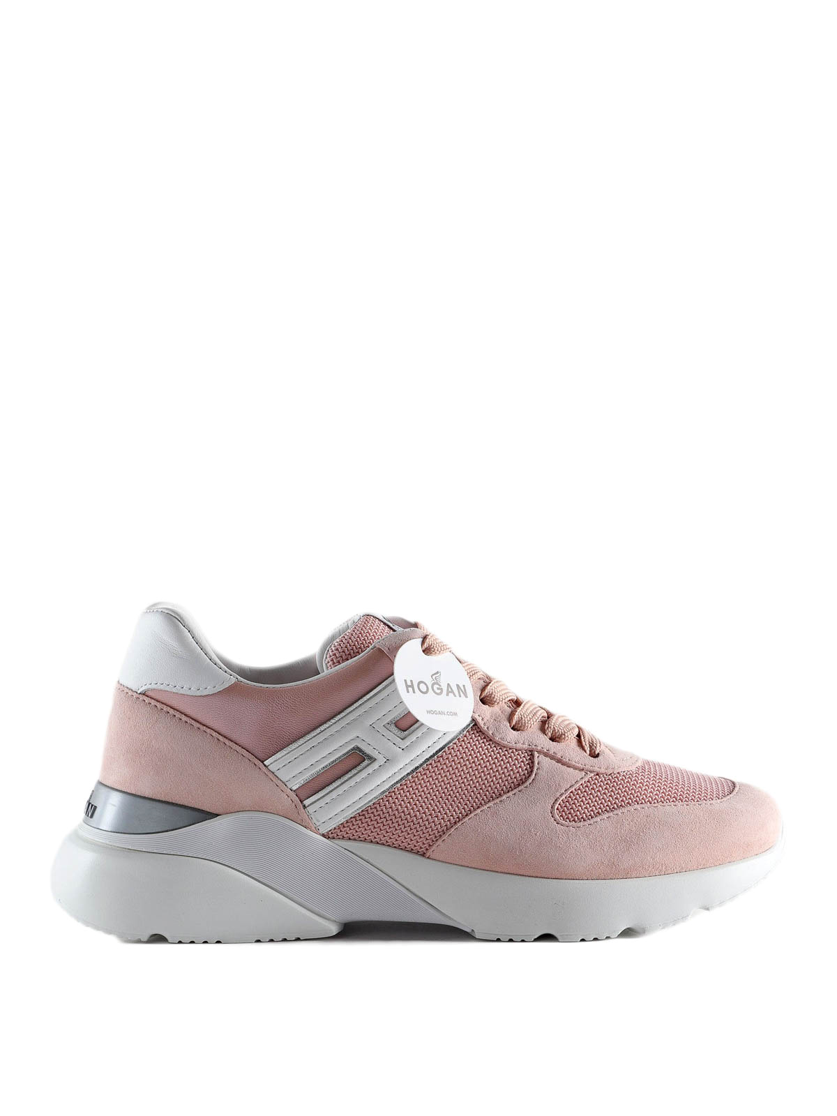 Hogan - Sneaker Active one rosa e bianche in camoscio - sneakers -  HXW3850BF50KX101GY