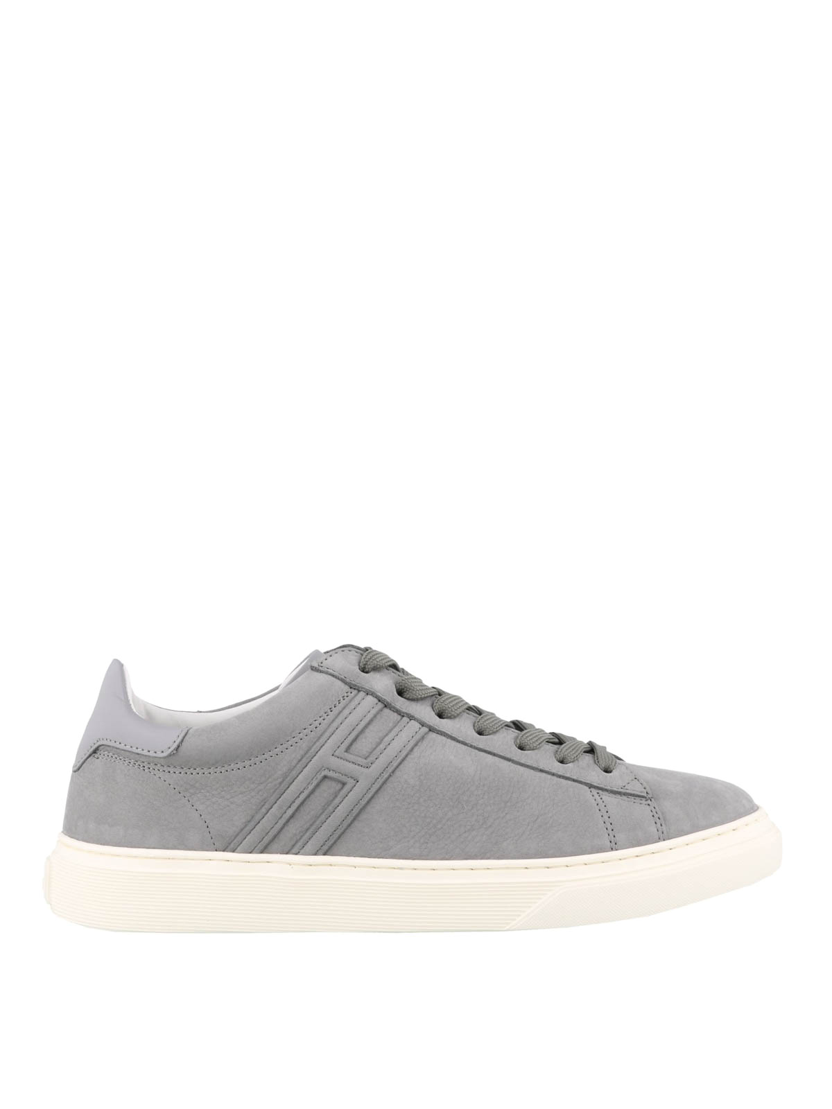 Trainers Hogan - H365 light grey nubuck sneakers - HXM3650J960IJXB607