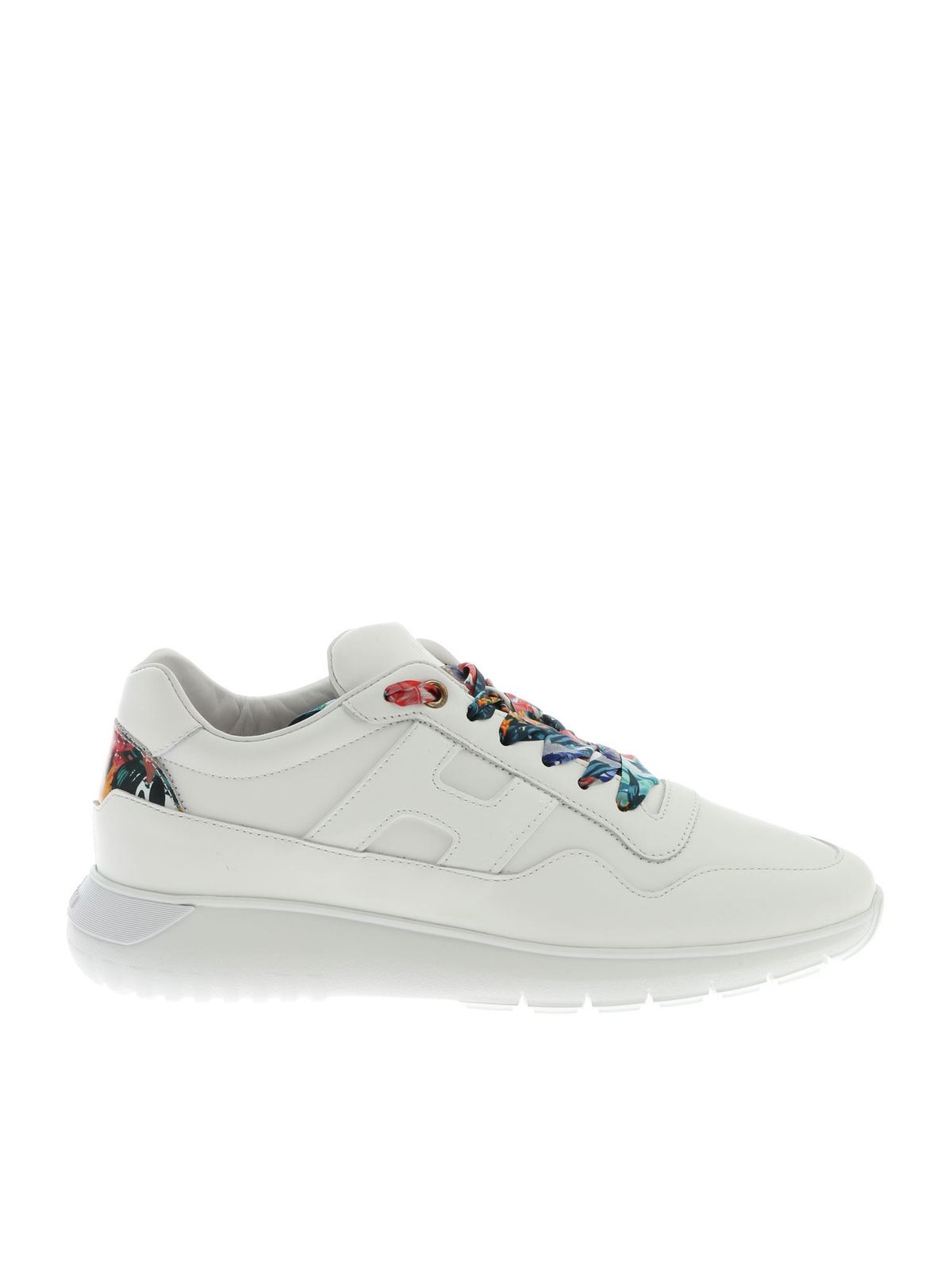 HOGAN H371 SNEAKERS WITH FLORAL DETAILS