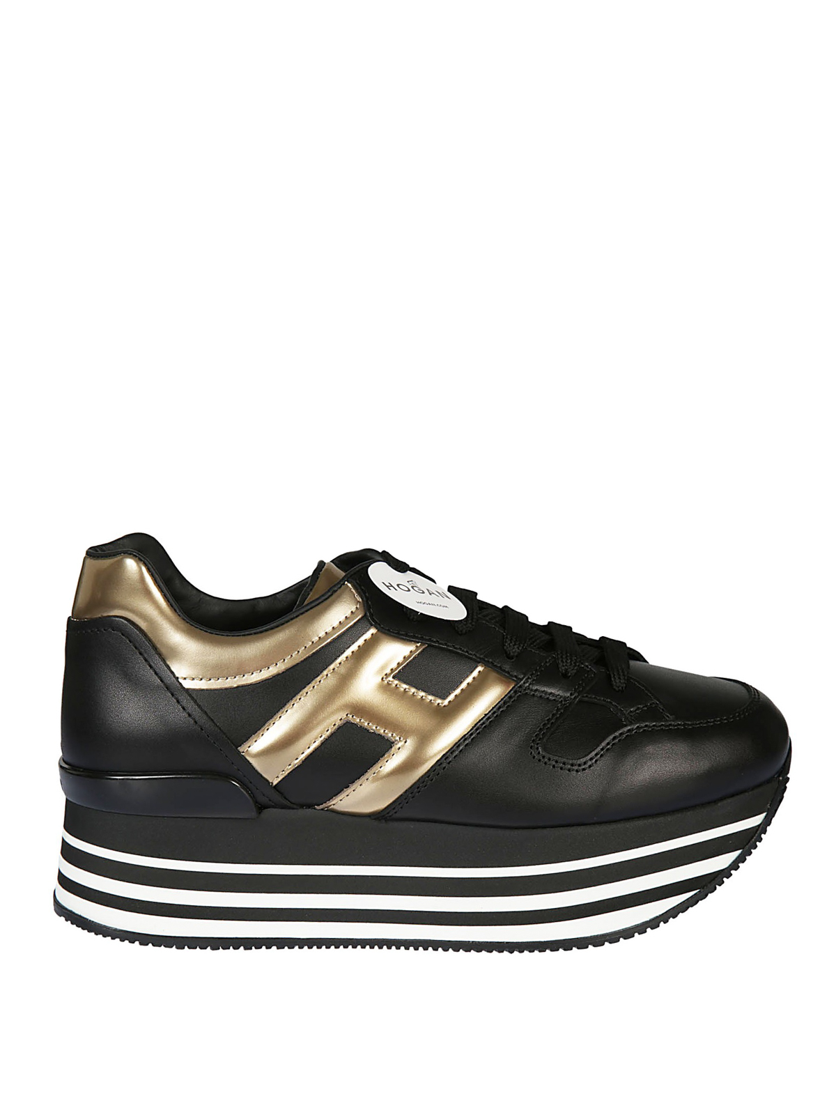 Trainers Hogan - Maxi H222 metallic H sneakers - HXW2830T548JDS0JK7