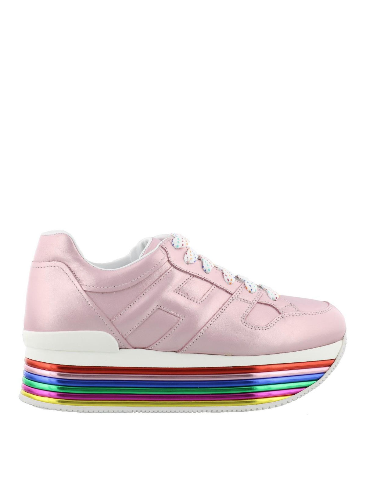 Hogan - Sneaker Maxi H222 rosa laminato - sneakers - GYW3520T548SV0M417