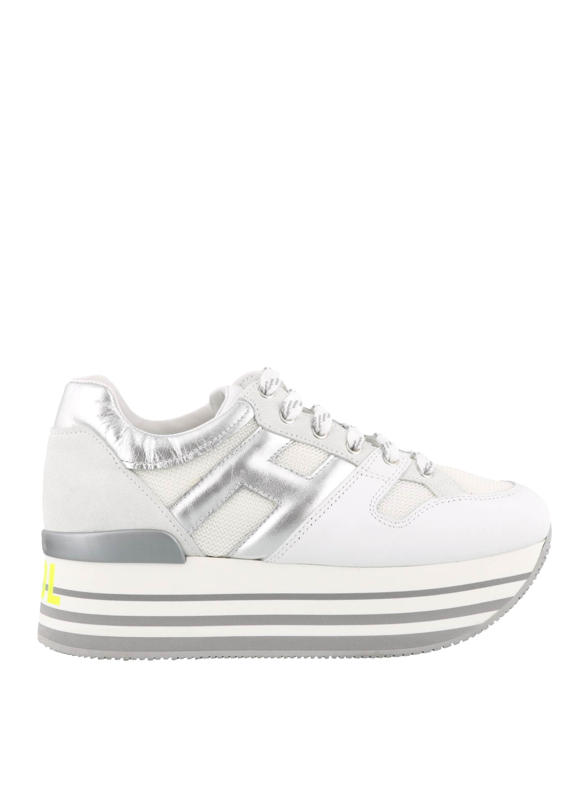 Trainers Hogan - Maxi H222 Stay Cool silver sneakers - HXW4250U352KKN0351