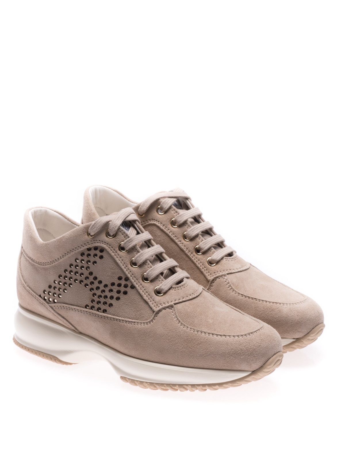 Interactive drilled H pink shoes by Hogan - trainers | iKRIX Hogan: trainers online - Interactive drilled H pink shoes