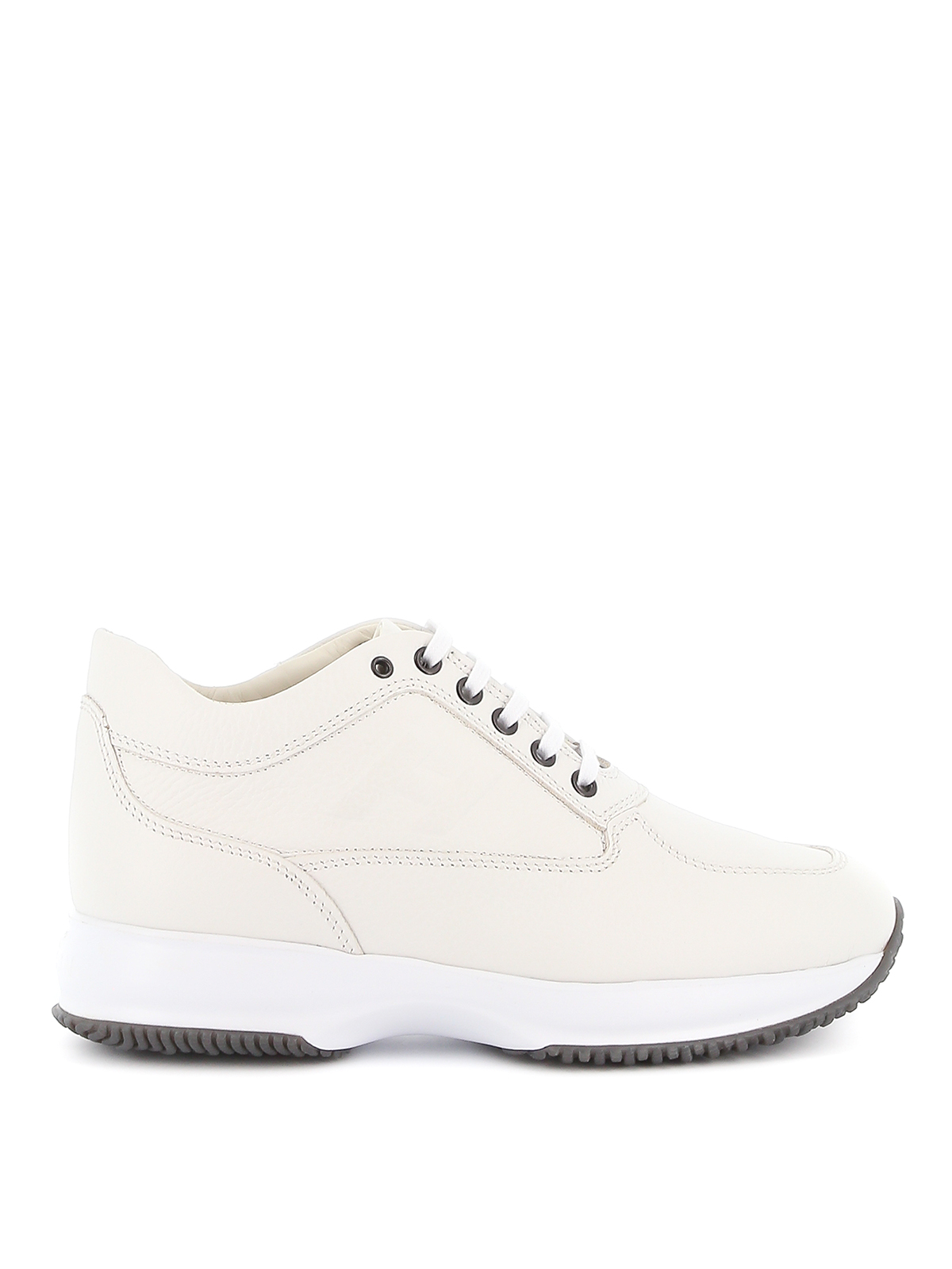 Hogan - Summer Interactive white leather sneakers - trainers ...