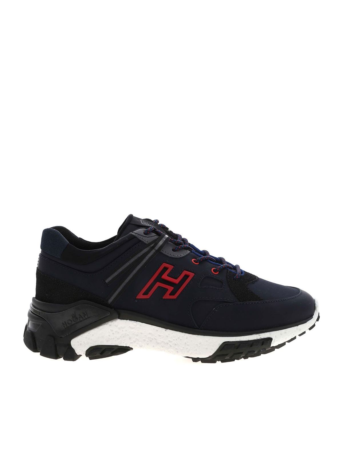 Trainers Hogan - Urban Trek sneakers in blue and black - HXM4770CA70OF9780Z