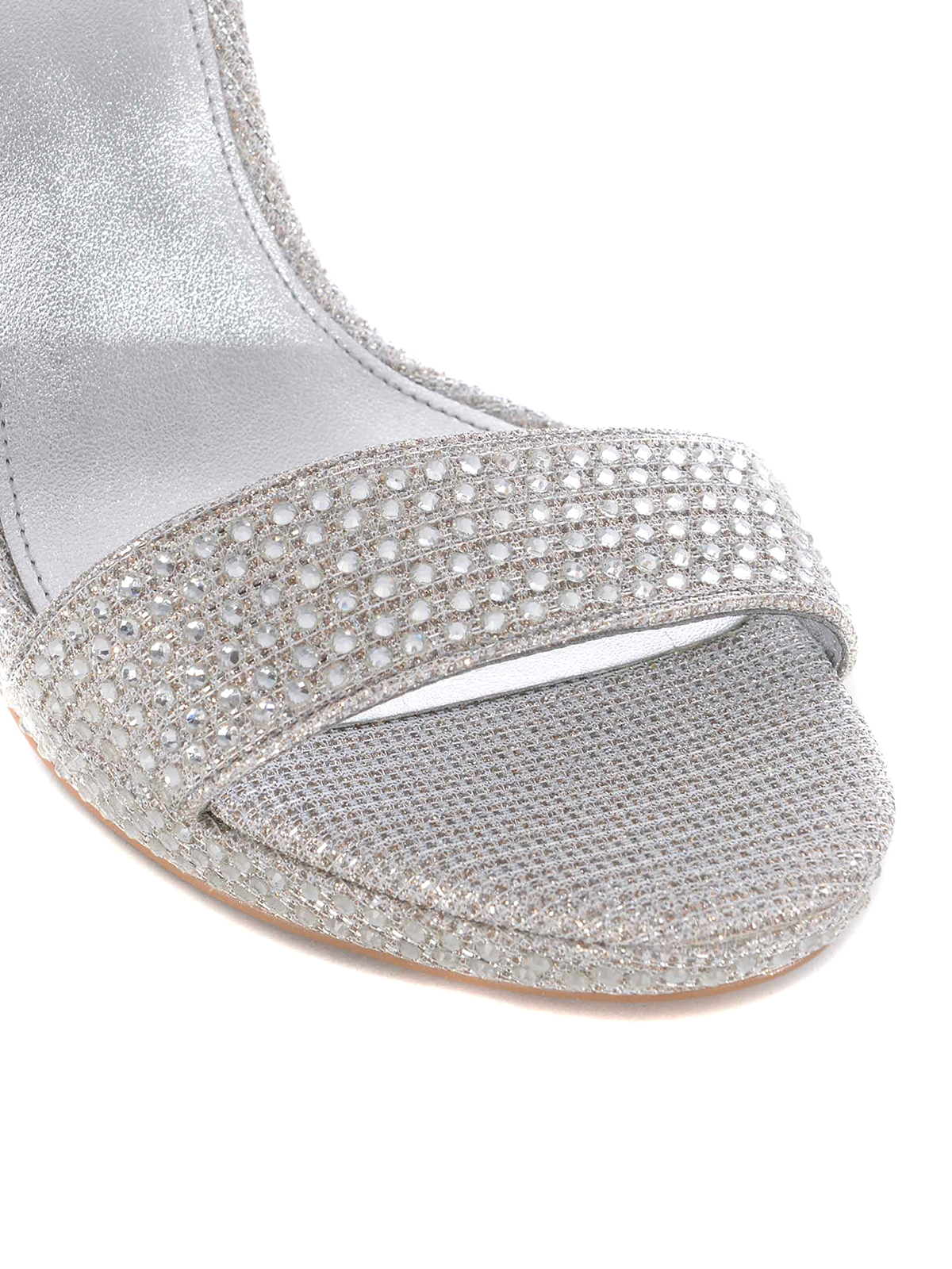 Sandals Michael Kors - Hutton silver rhinestone sandals - 40R9HUHA1D900