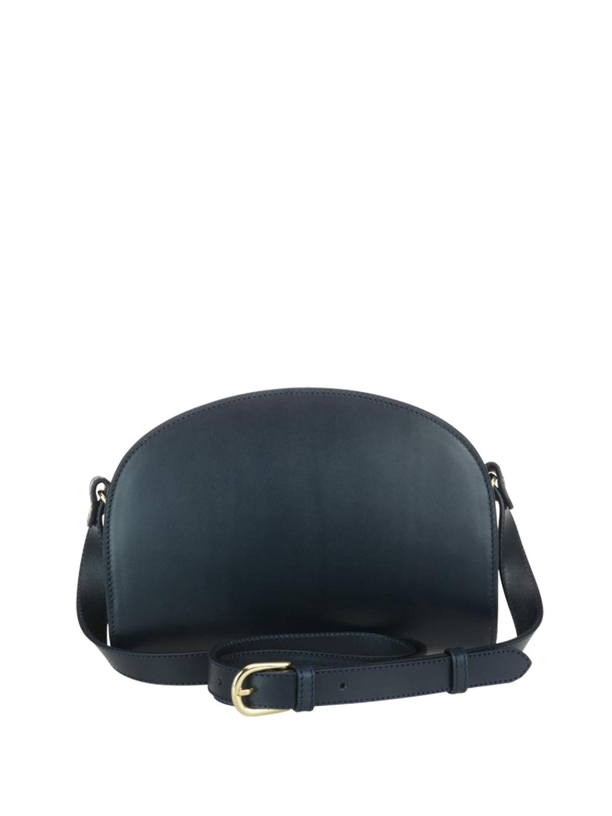 half moon leather bag