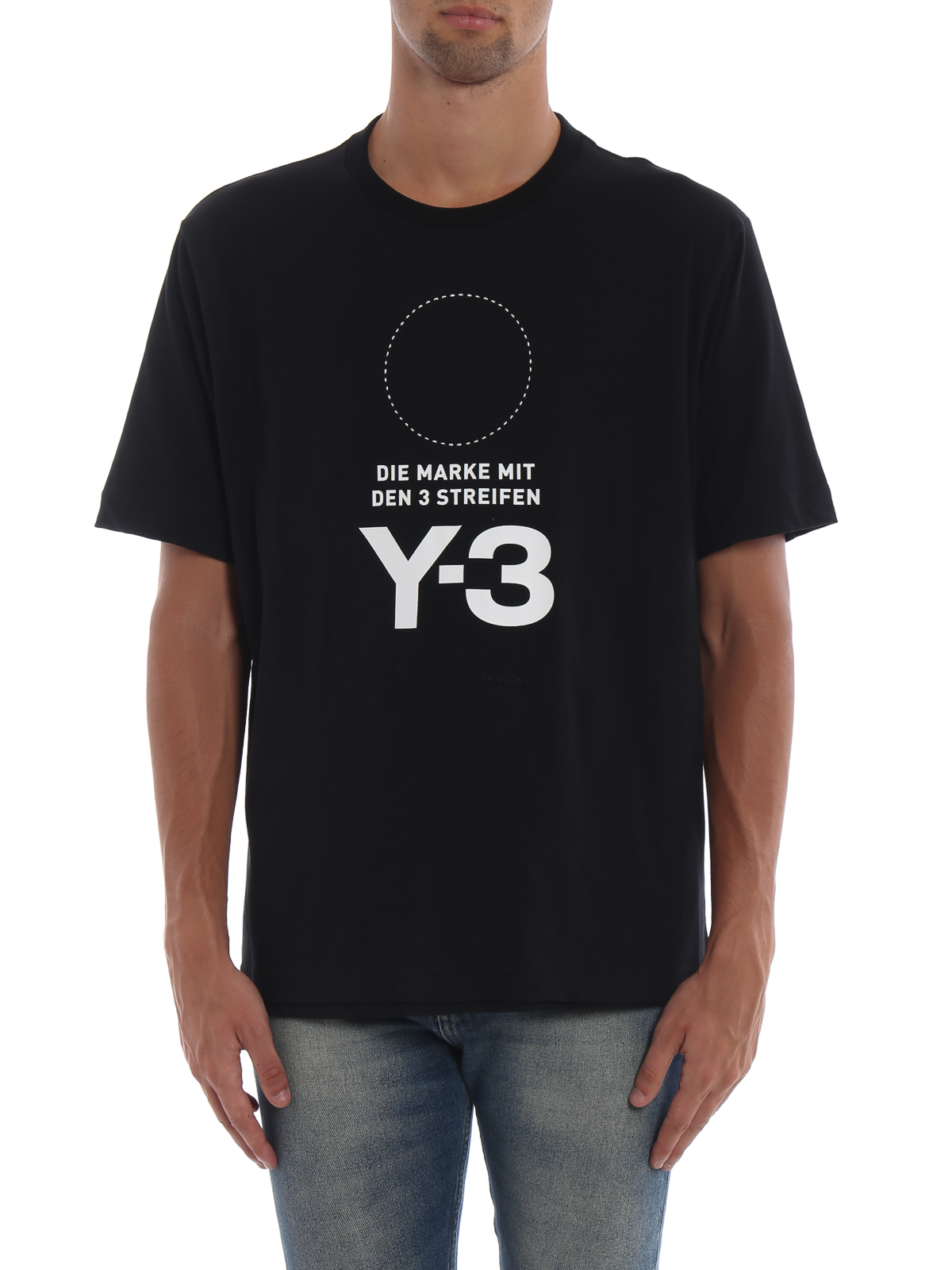 Tシャツ Adidas Y-3 - Tシャツ - Stacked Logo Tee - DP0477BLACK