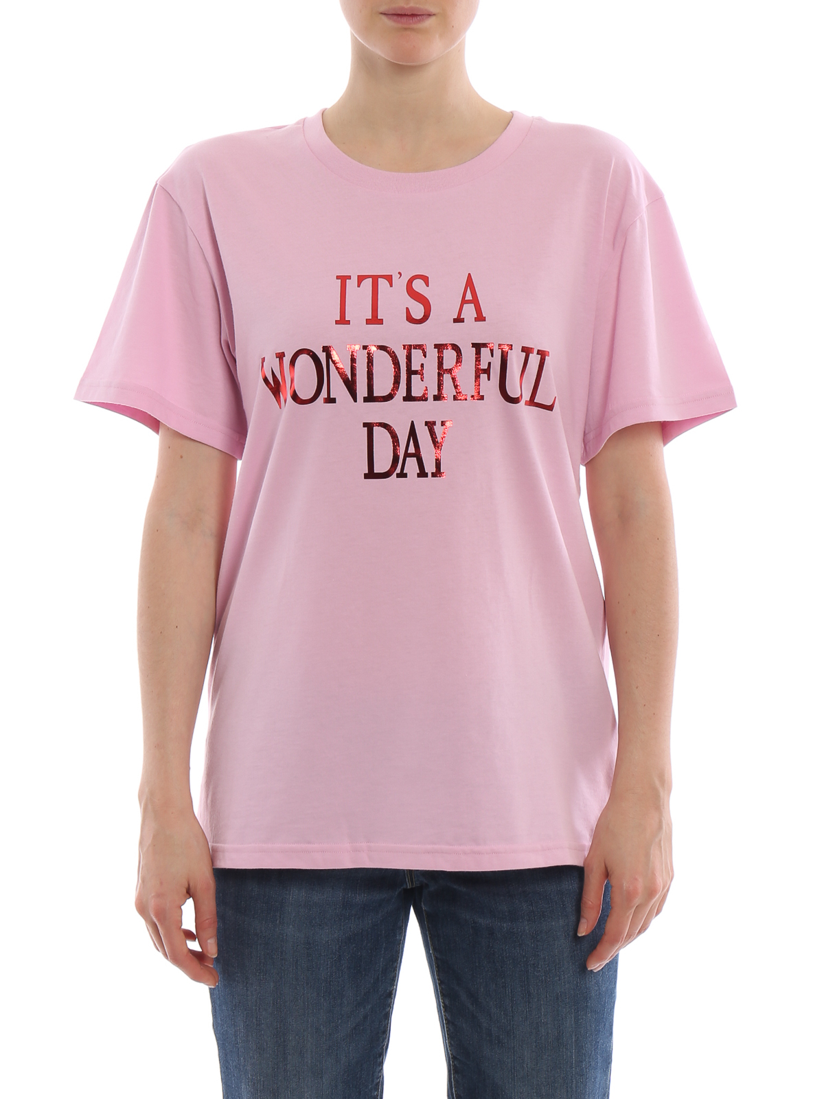 T-shirts Alberta - It's a Day pink T-shirt -