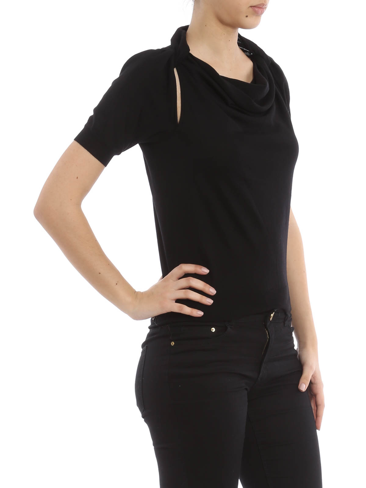 T-shirt Alexander Mcqueen - Maglia in lana - 417475Q1AIY1000 
