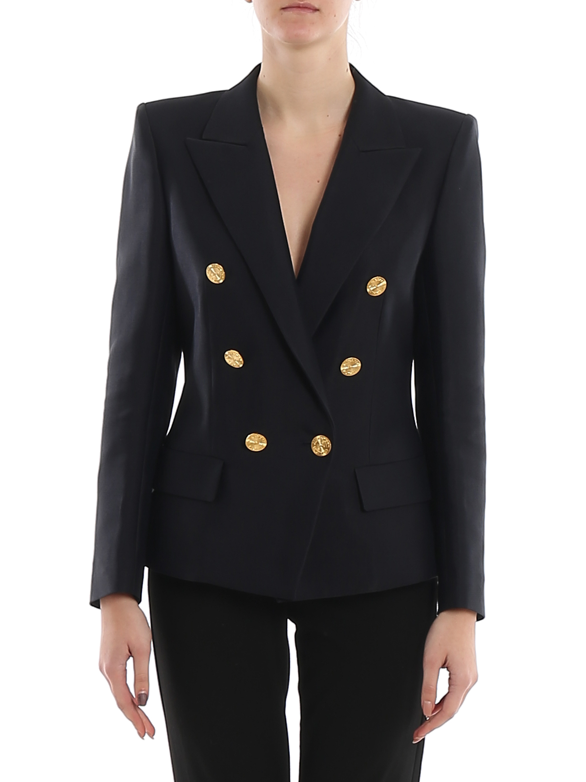 Blazers Alexandre Vauthier - Double-breasted blazer with golden buttons ...