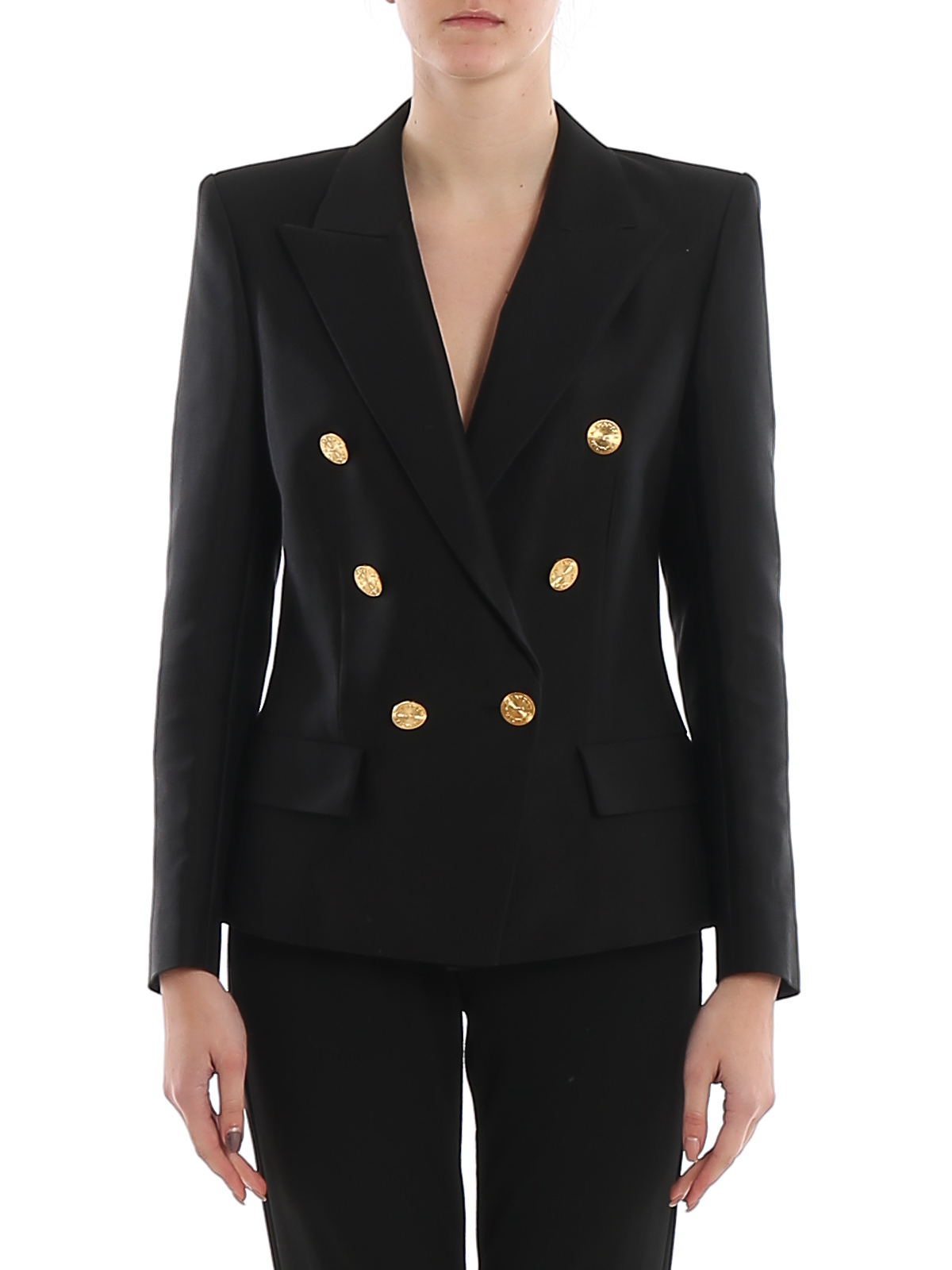 Blazers Alexandre Vauthier - Gold tone button double-breasted blazer ...