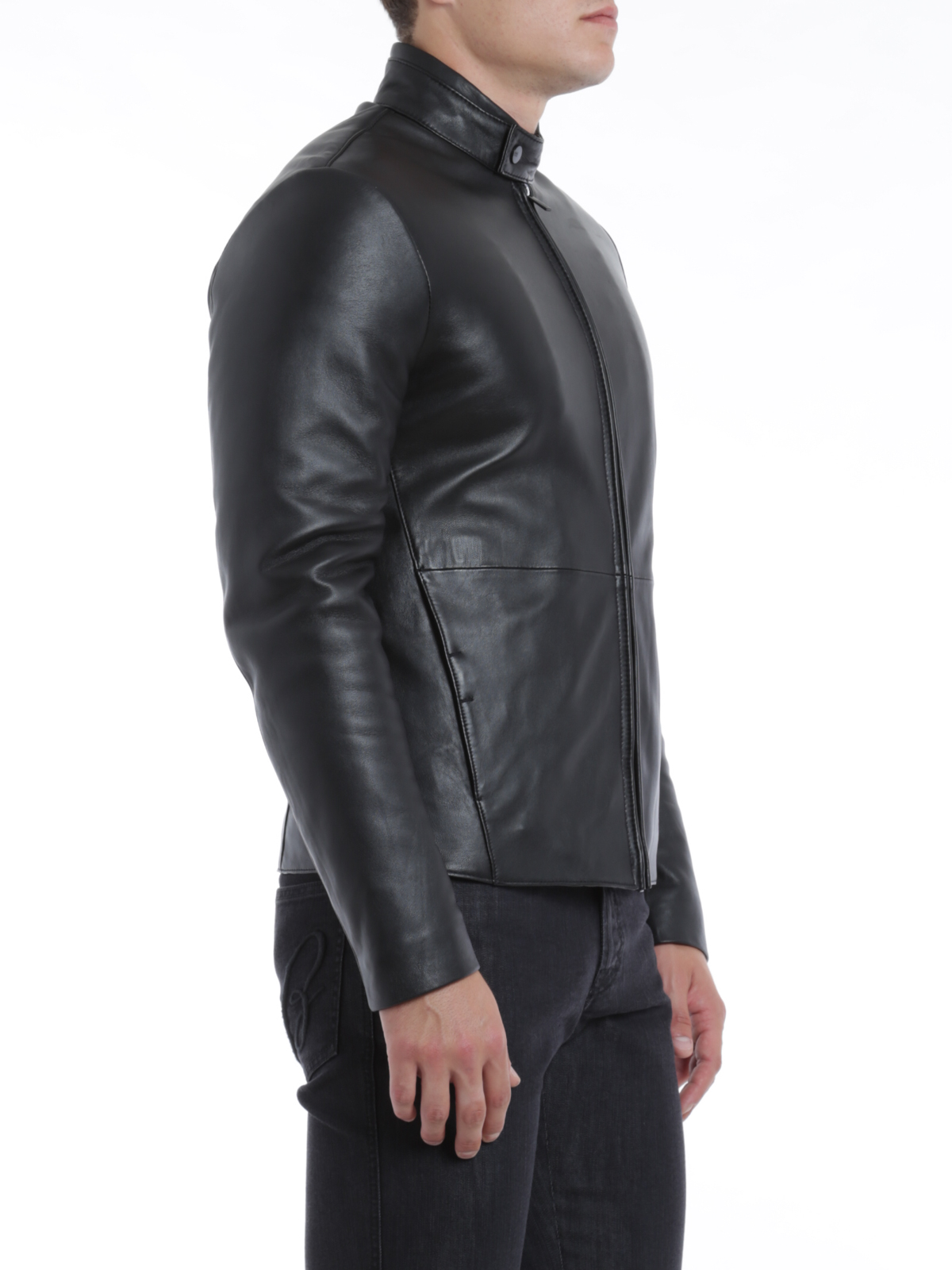Leather jacket Armani Collezioni - Leather padded jacket - SCR21PSCP21999
